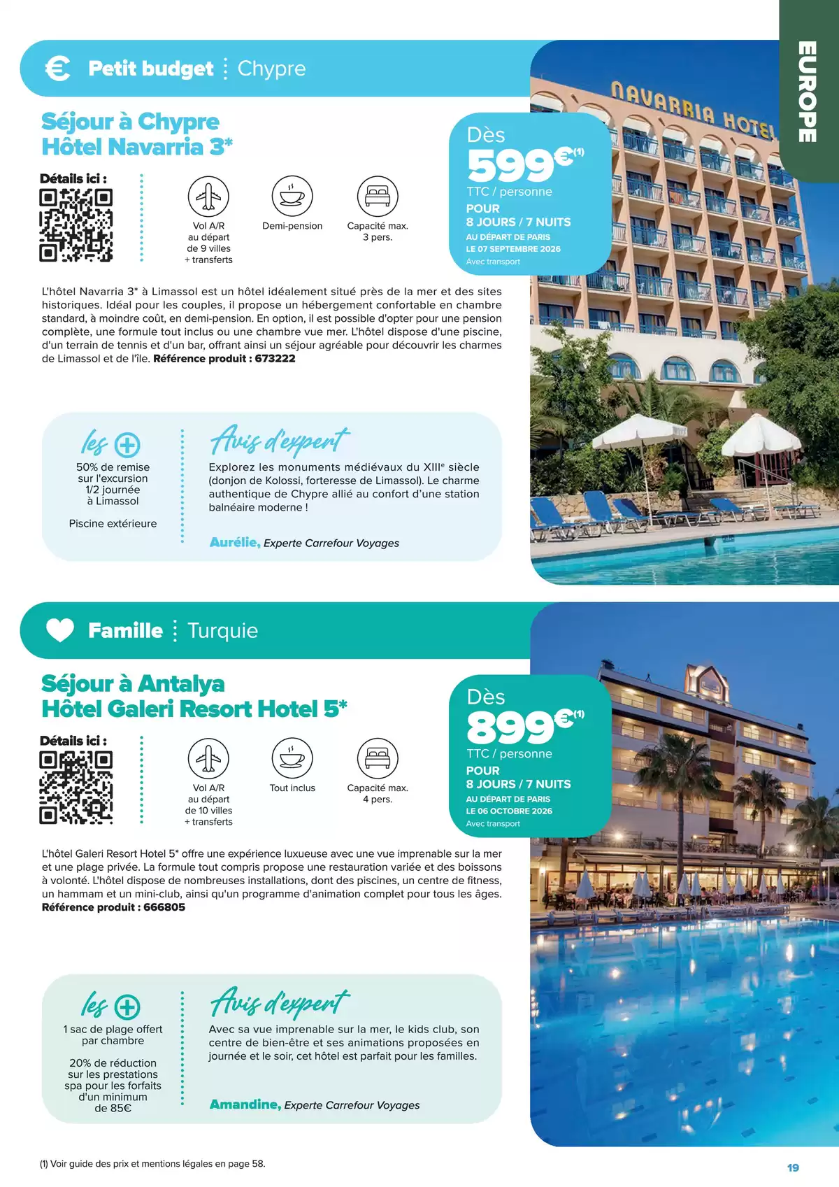 عروض كارفور فرنسا من ٢٢ يناير حتى ٢٢ يونيو ٢٠٢٦ عروض إقامات الجولات السياحية - إبداعات السفر على مفترق الطرق - كارفور - فرنسا - 22 يناير 2026 – 22 يونيو 2026 - صفحة 19