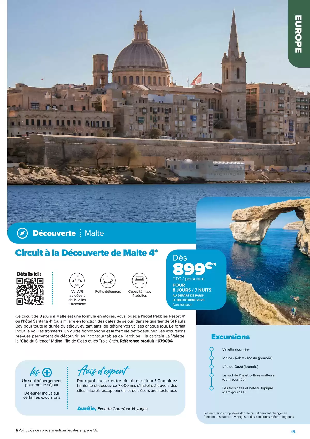 عروض كارفور فرنسا من ٢٢ يناير حتى ٢٢ يونيو ٢٠٢٦ عروض إقامات الجولات السياحية - إبداعات السفر على مفترق الطرق - كارفور - فرنسا - 22 يناير 2026 – 22 يونيو 2026 - صفحة 15