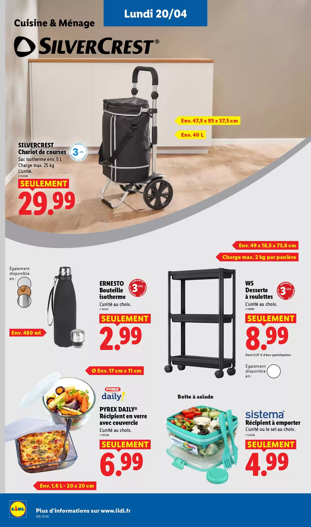 Offres Lidl France de 16 à 22 avril 2026 Les promos de la semaine - Lidl - France - 16 avril 2026 – 22 avril 2026 - Page 50