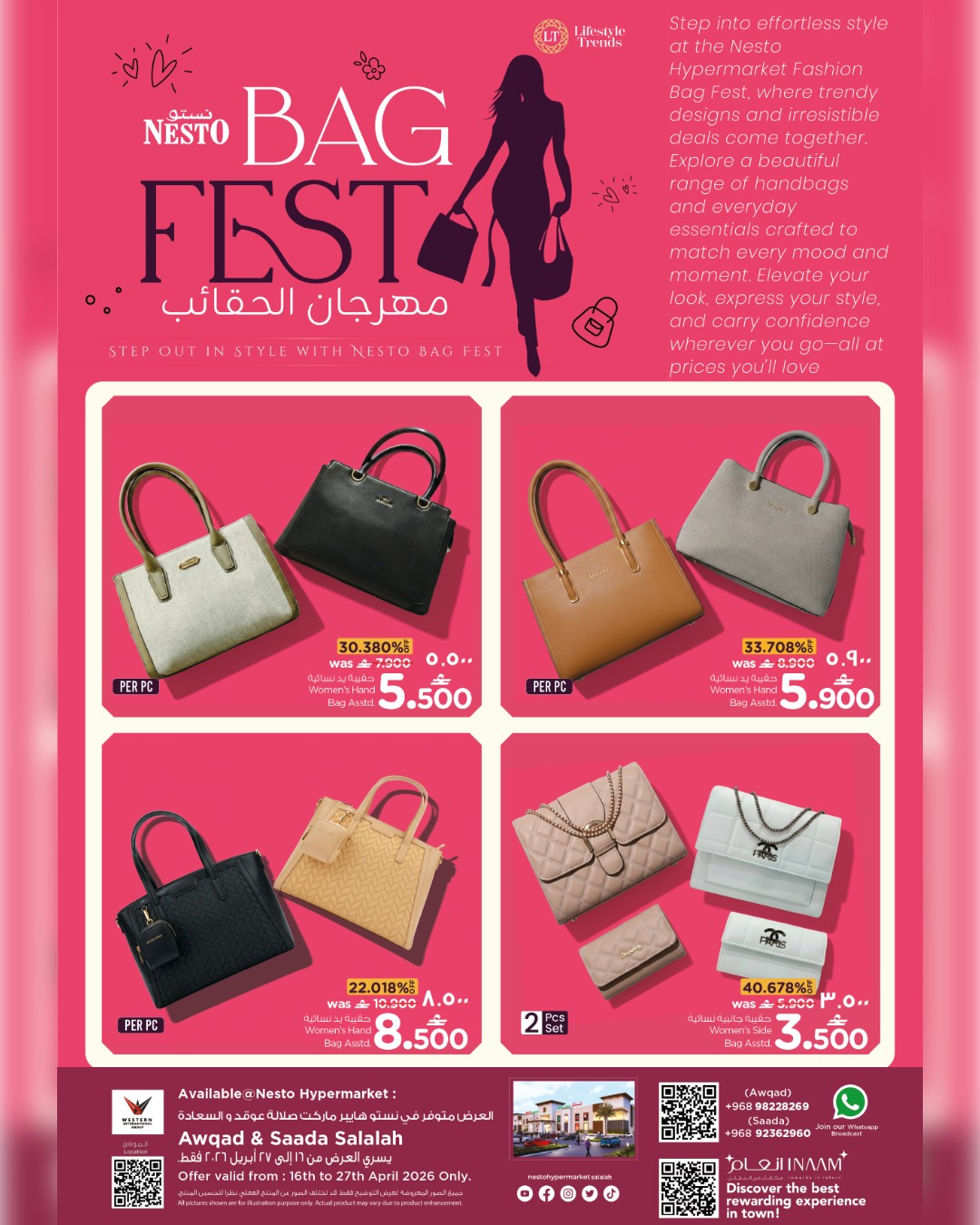 Nesto offers in Salalah from 15 to 27 April 2026 Bags Festival - Page 1