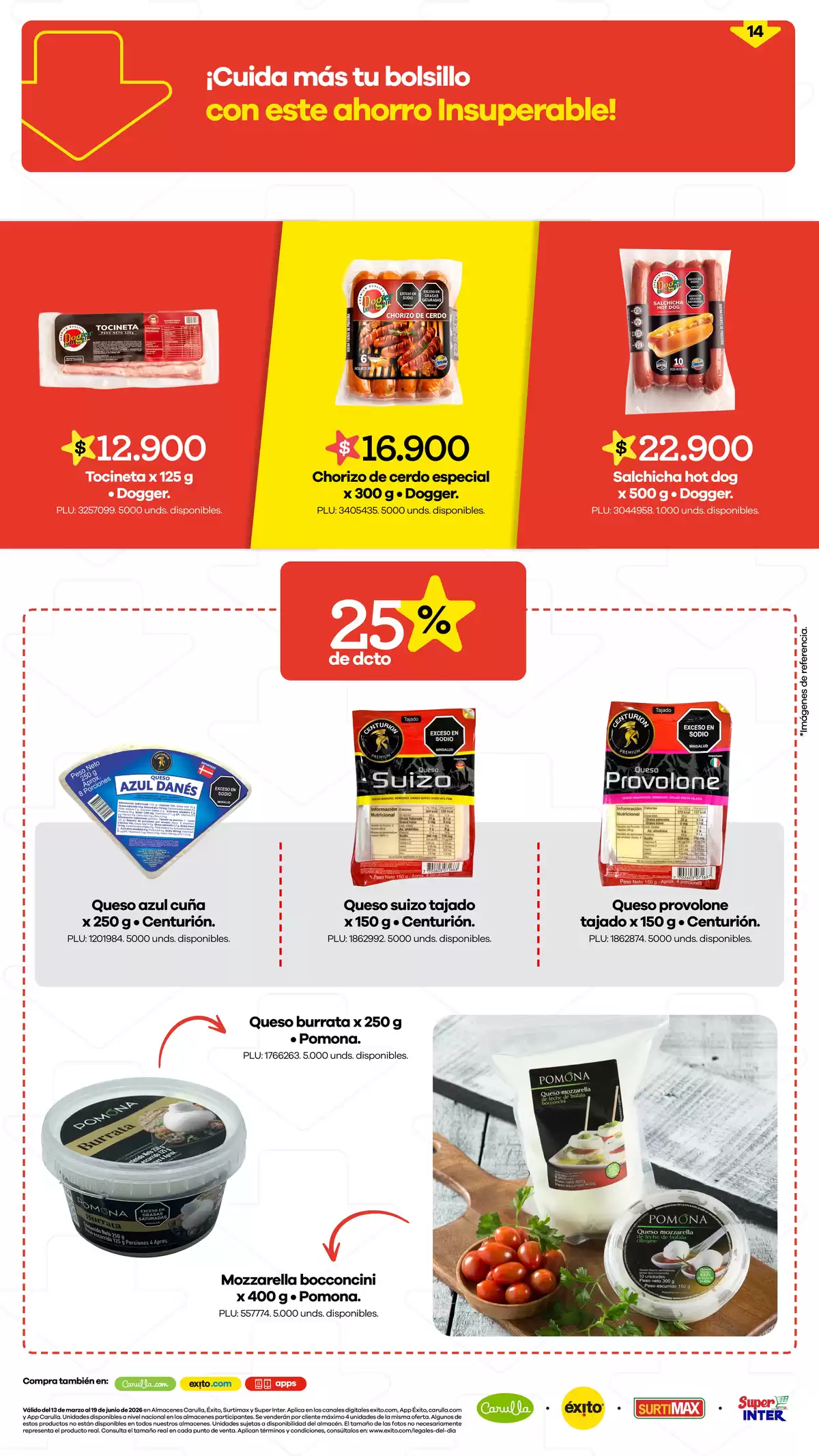 Offres Éxito Colombie de 13 mars à 19 juin 2026 PRIX IMBATTABLE - Éxito - Colombie - 13 mars 2026 – 19 juin 2026 - Page 14