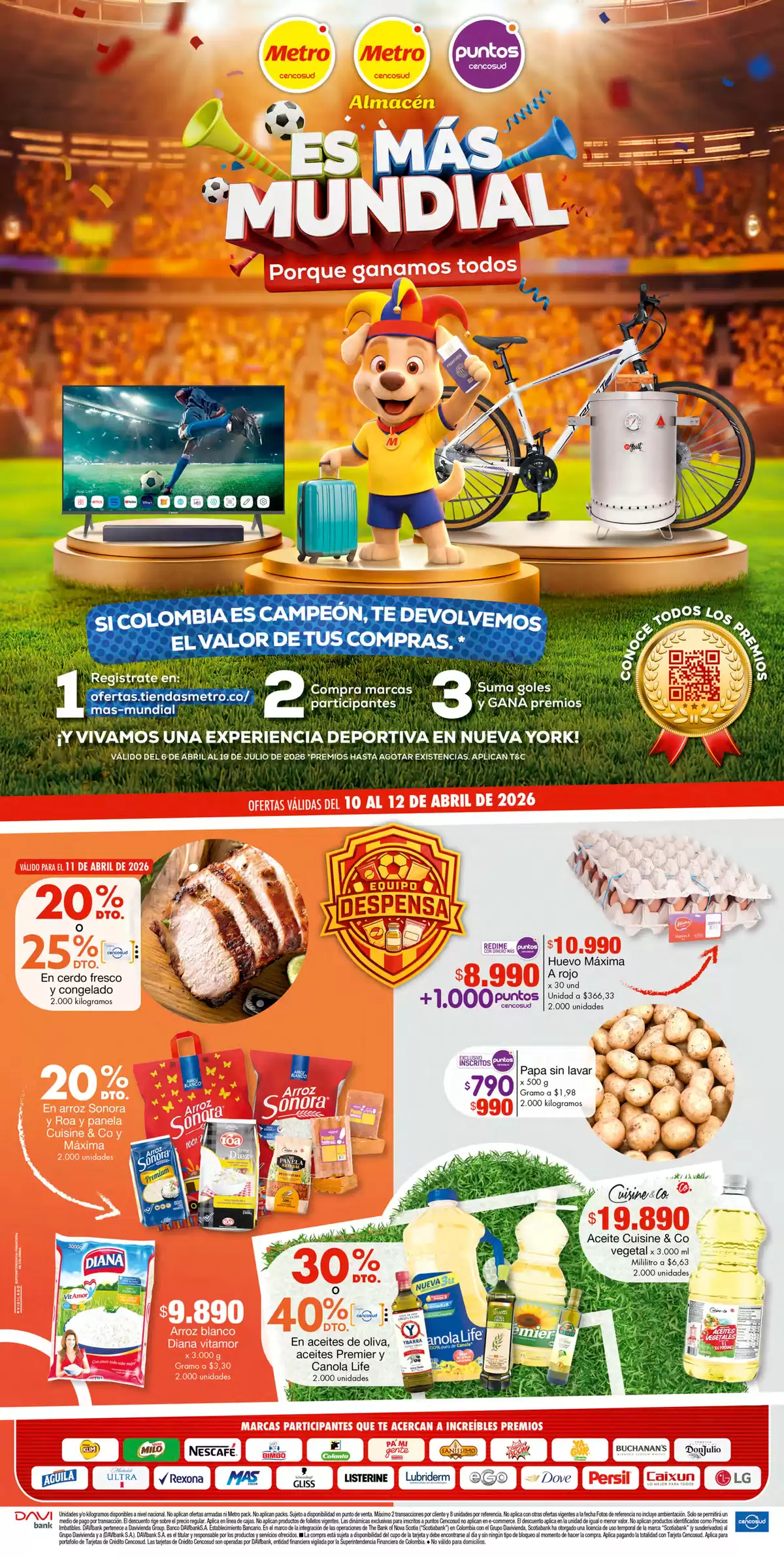 Offres Magasins Métro Colombie de 6 avril à 19 juillet 2026 Offres spéciales - Page 1