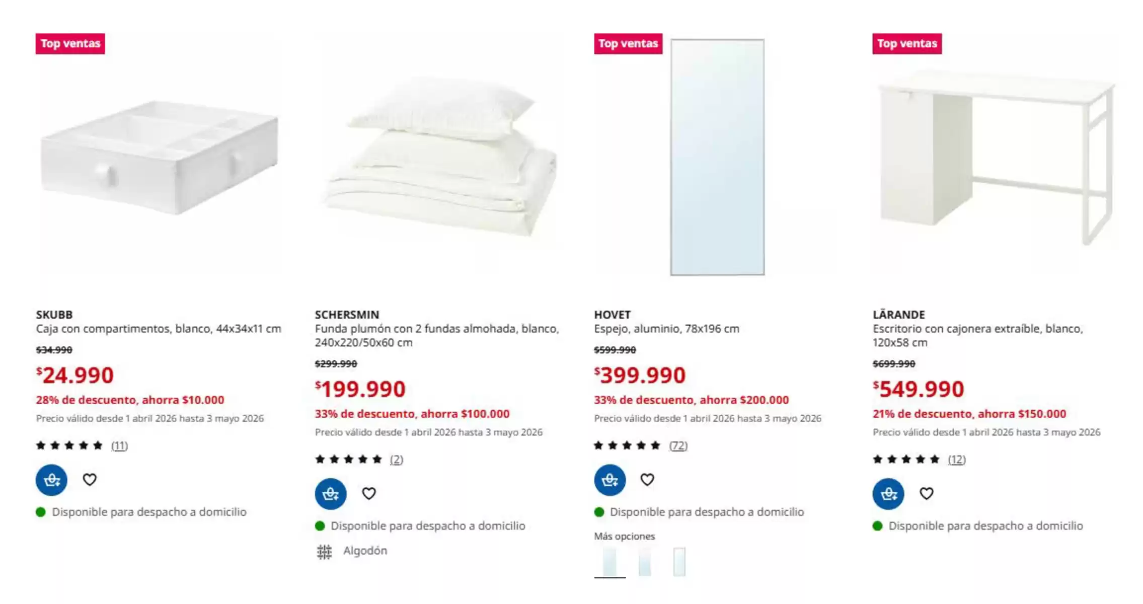 Offres IKEA Colombie de 16 à 30 avril 2026 Produits du mois d'avril - Page 1