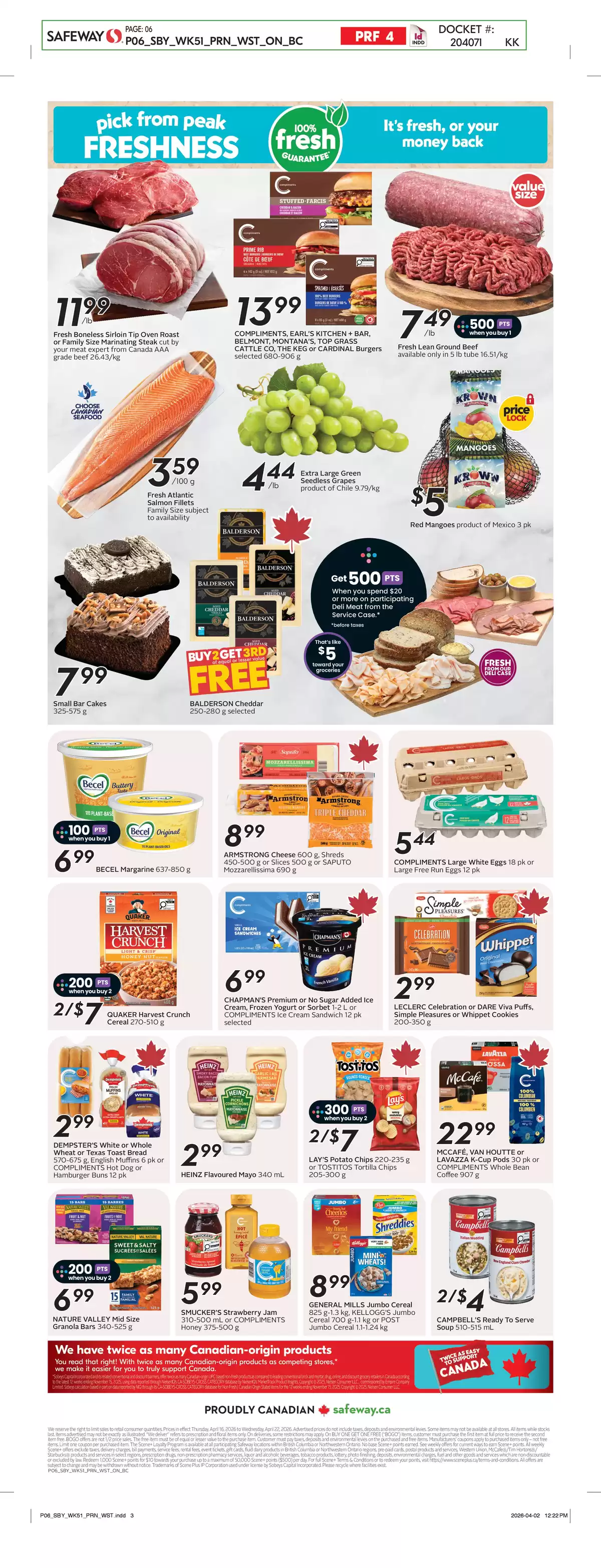 Ofertas de Supermercado Safeway Canadá de 16 a 22 abril 2026 folleto semanal - Supermercado Safeway - Canadá - 16 abril 2026 – 22 abril 2026 - Página 4