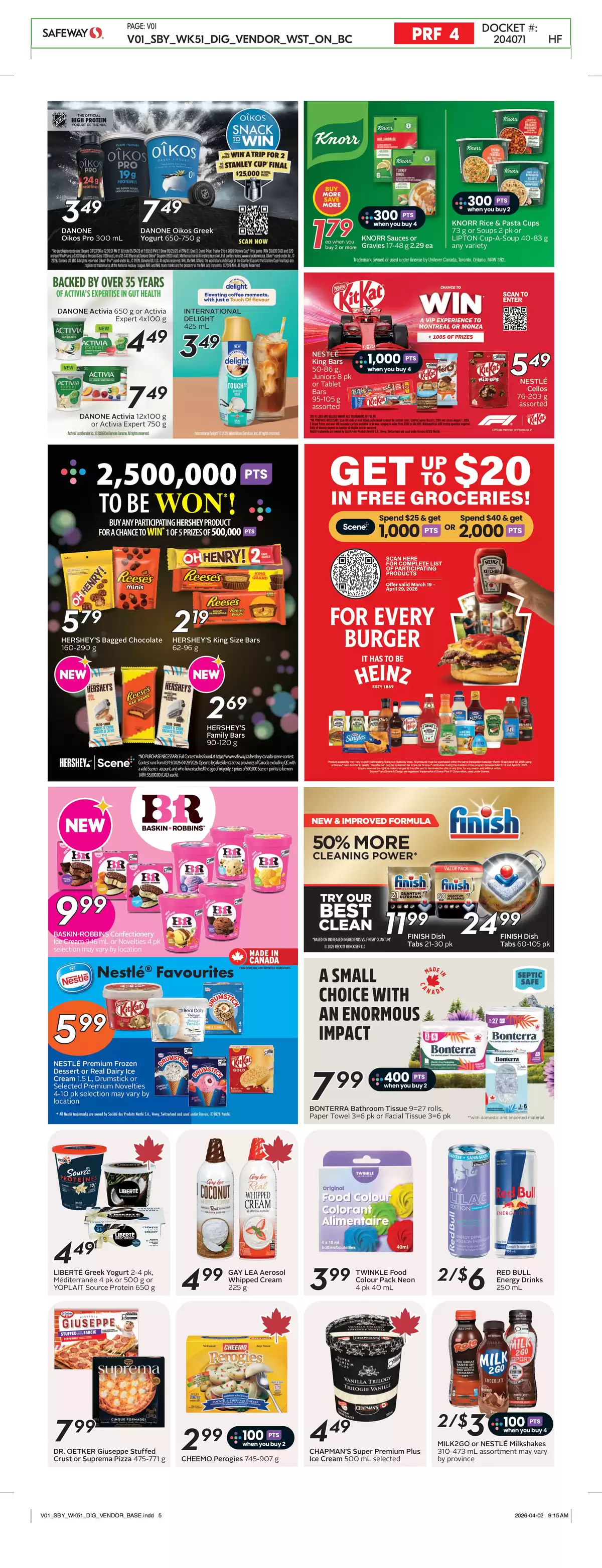 Ofertas de Supermercado Safeway Canadá de 16 a 22 abril 2026 folleto semanal - Supermercado Safeway - Canadá - 16 abril 2026 – 22 abril 2026 - Página 21