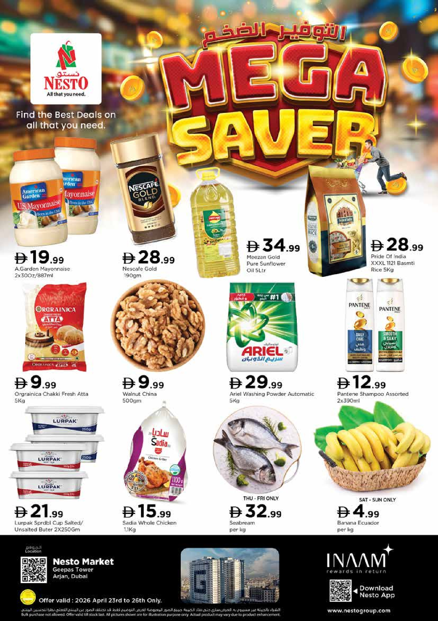 Mega ahorros en Nesto Markt, sucursales Arjan, del 23 al 26 abril 2026 - Página 1