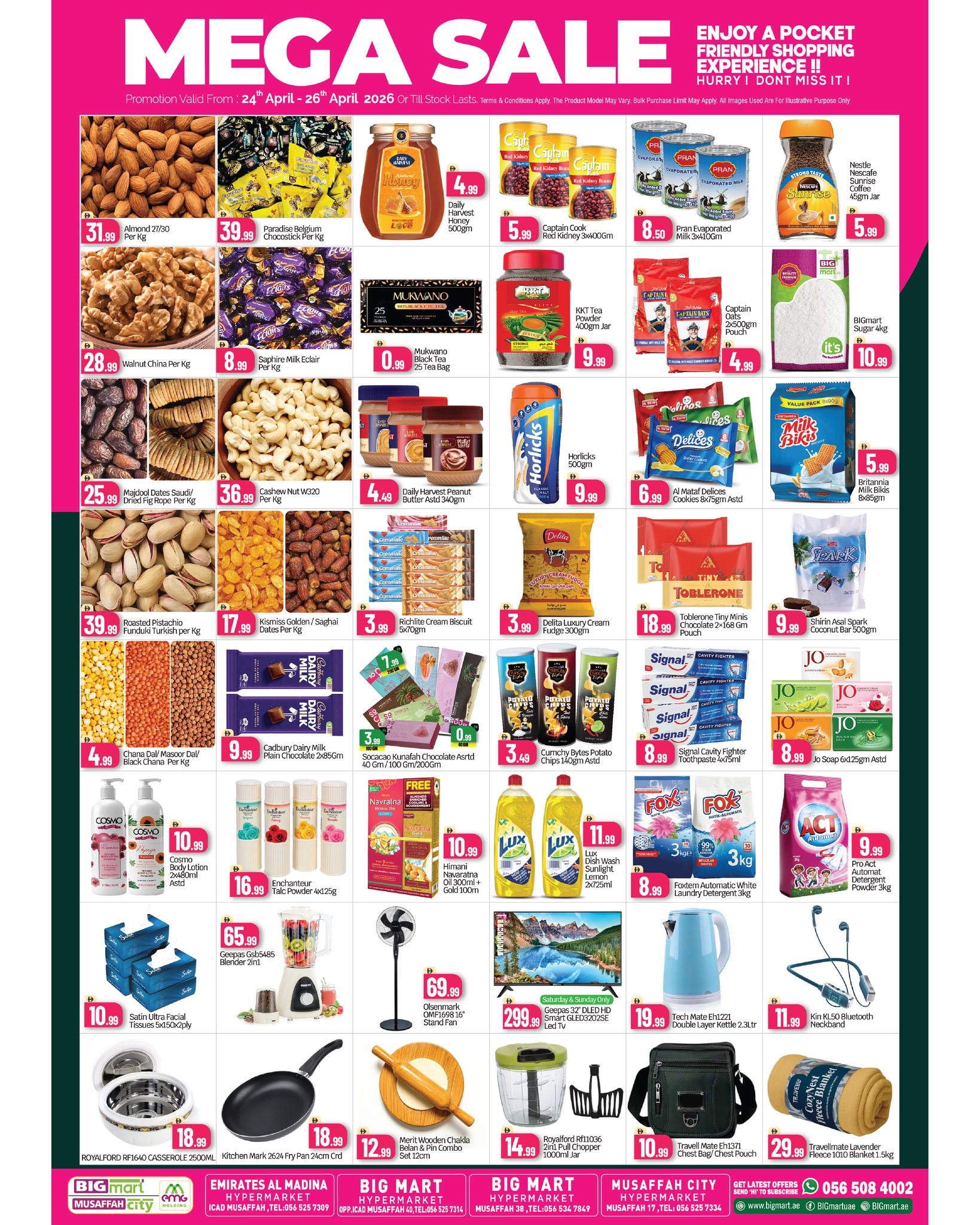 BIGmart offers in Almsfh from 24 to 26 April 2026 MEGA SALE - Page 1