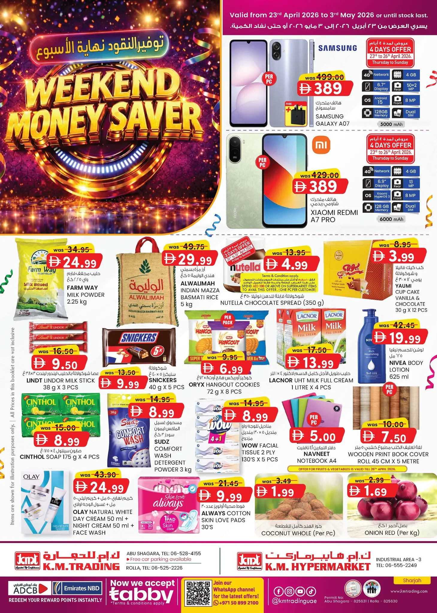 Km trading offers in Sharjah from 23 April to 3 May 2026 Money Savings Offers - Page 1