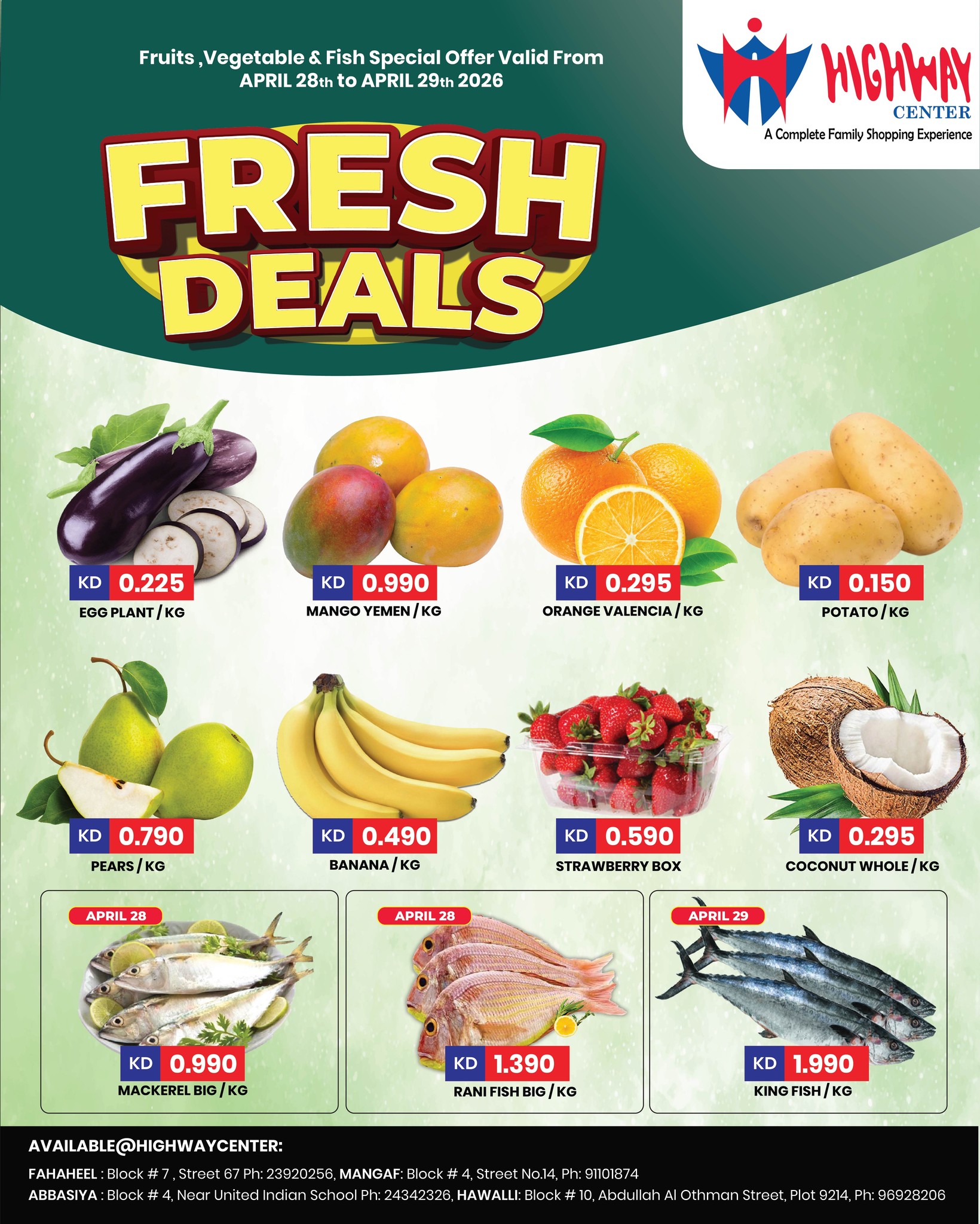 Ofertas de Centro Highway Kuwait de 28 a 29 abril 2026 Nuevas ofertas - Página 1