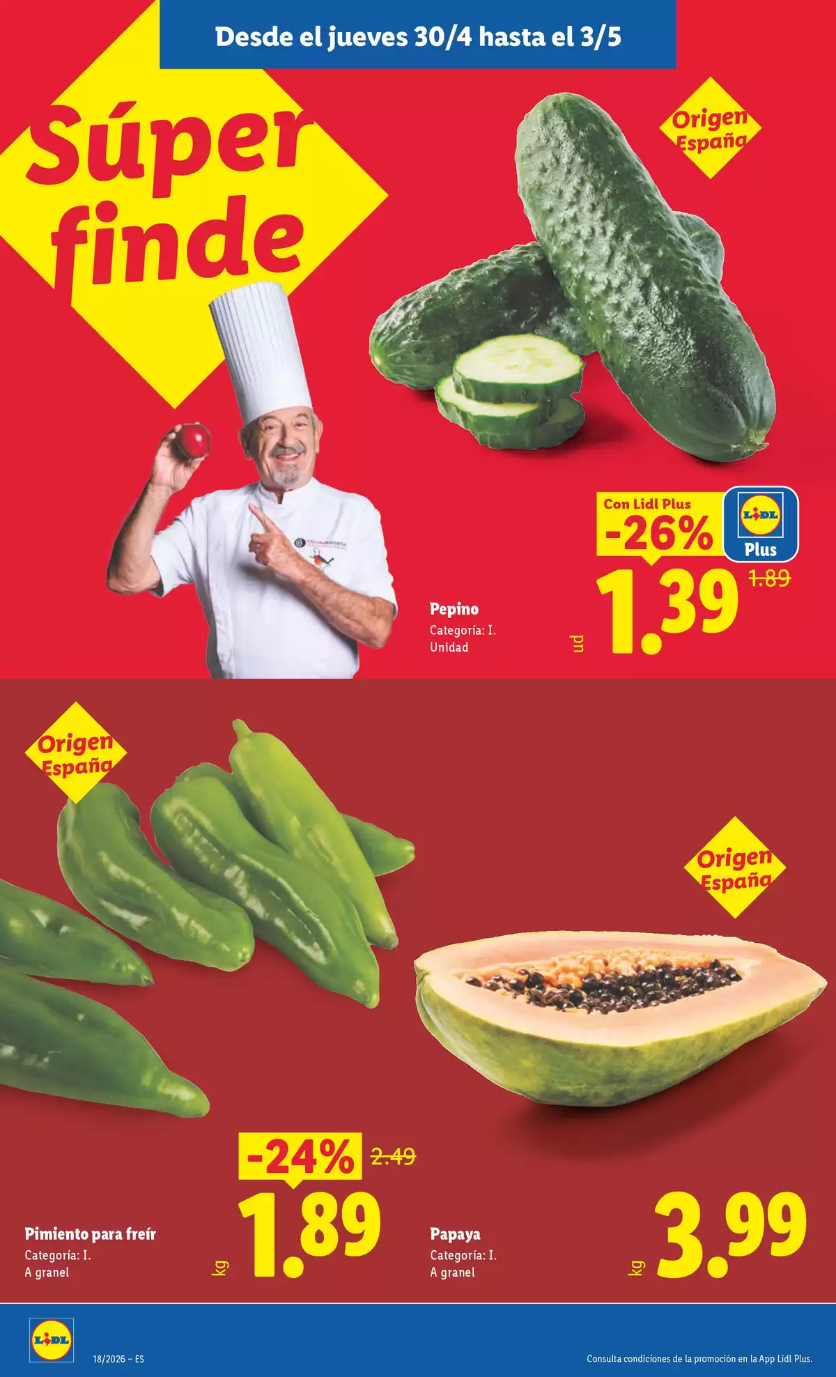 Offres Lidl Espagne de 27 avril à 3 mai 2026 Offres hebdomadaires - Lidl - Espagne - 27 avril 2026 – 3 mai 2026 - Page 30
