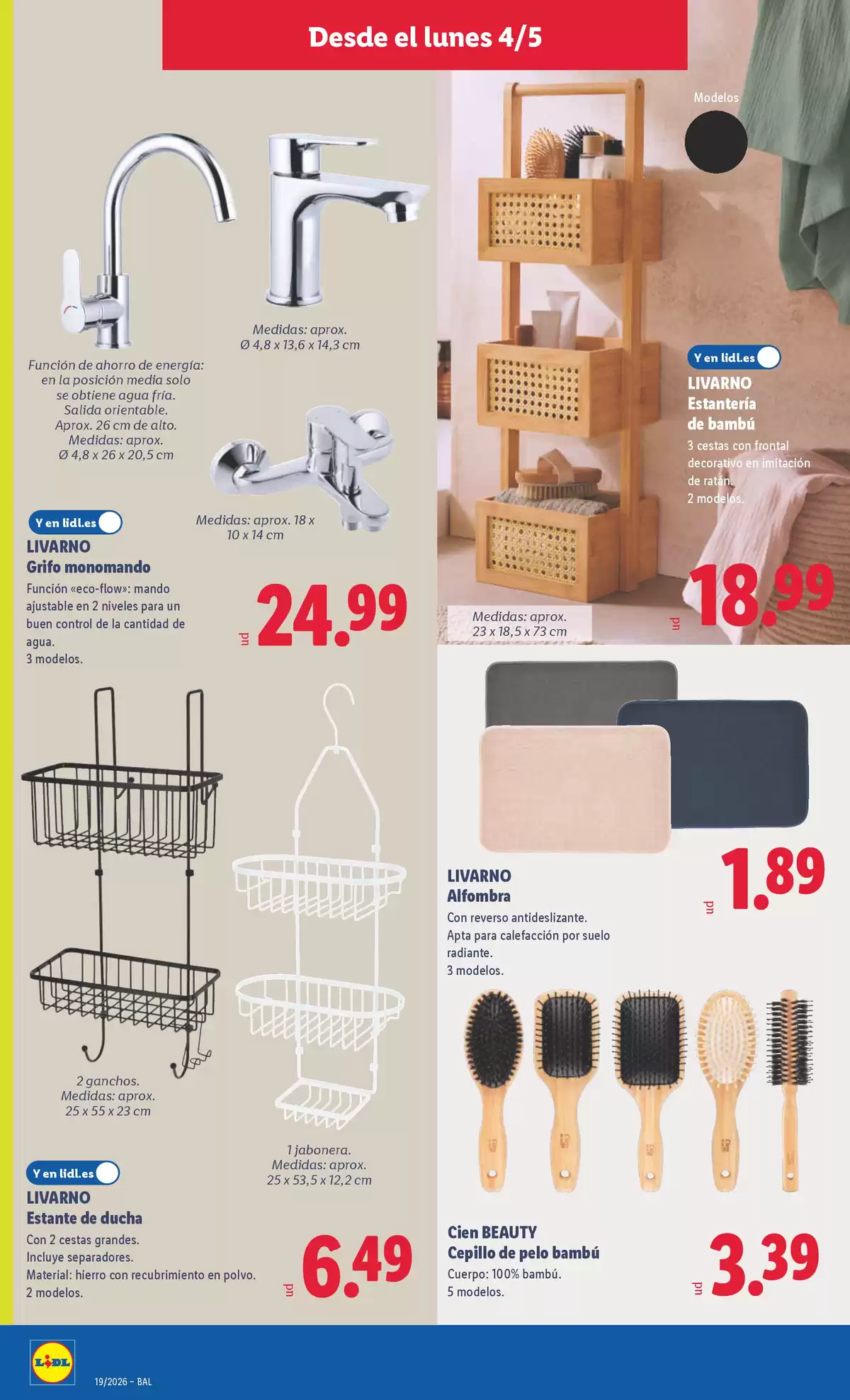 Offres Lidl Espagne de 4 à 10 mai 2026 Offres du bazar - Lidl - Espagne - 4 mai 2026 – 10 mai 2026 - Page 12
