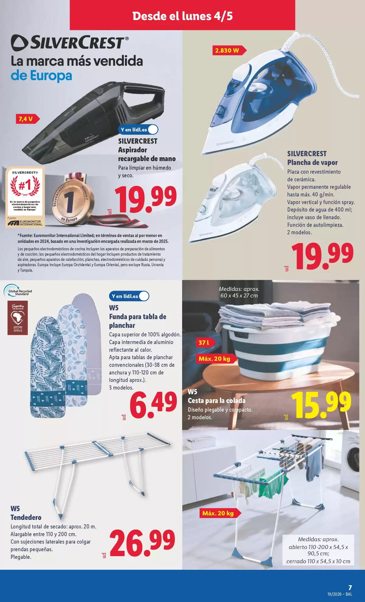 Offres Lidl Espagne de 4 à 10 mai 2026 Offres du bazar - Lidl - Espagne - 4 mai 2026 – 10 mai 2026 - Page 17