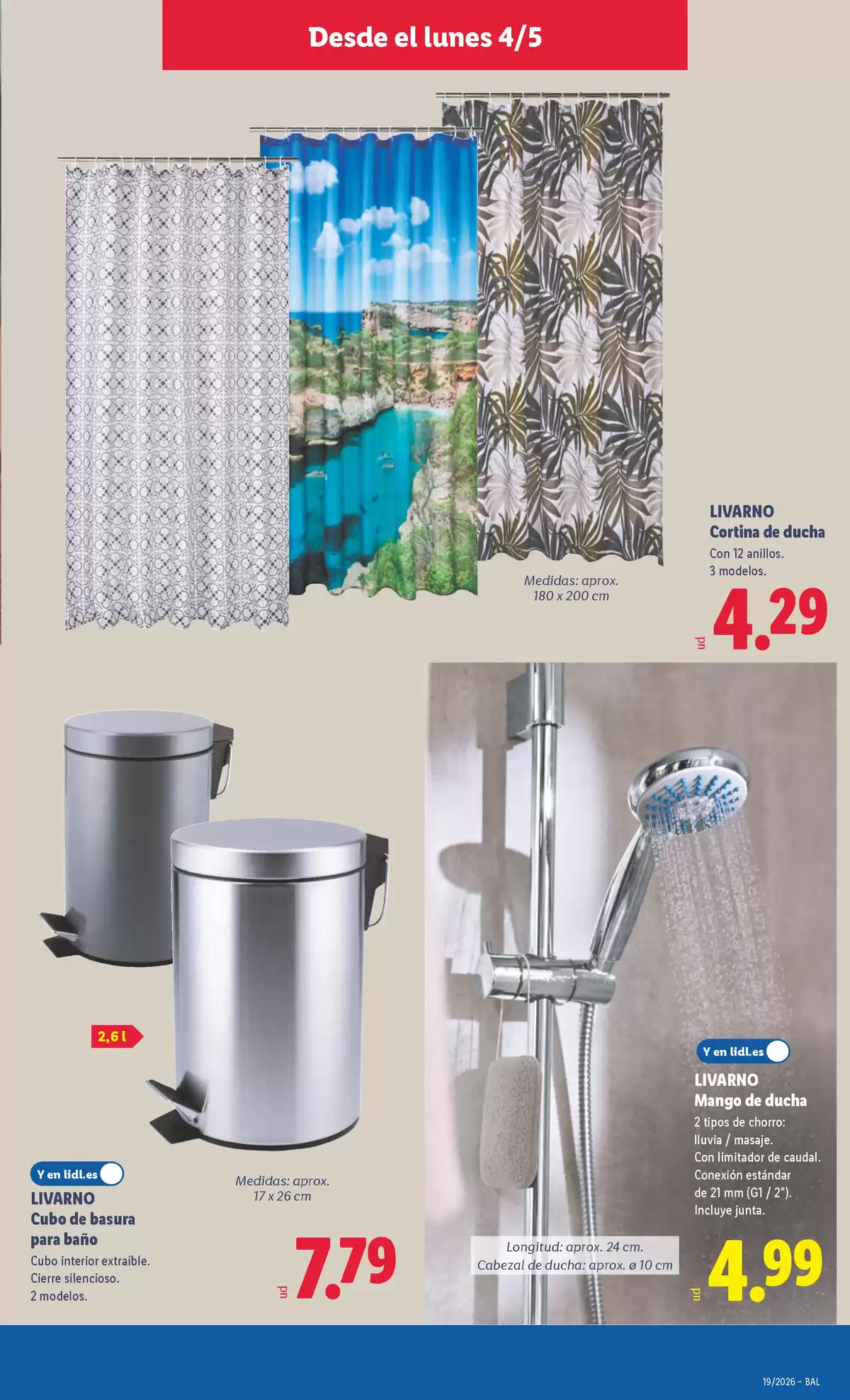 Offres Lidl Espagne de 4 à 10 mai 2026 Offres du bazar - Lidl - Espagne - 4 mai 2026 – 10 mai 2026 - Page 13