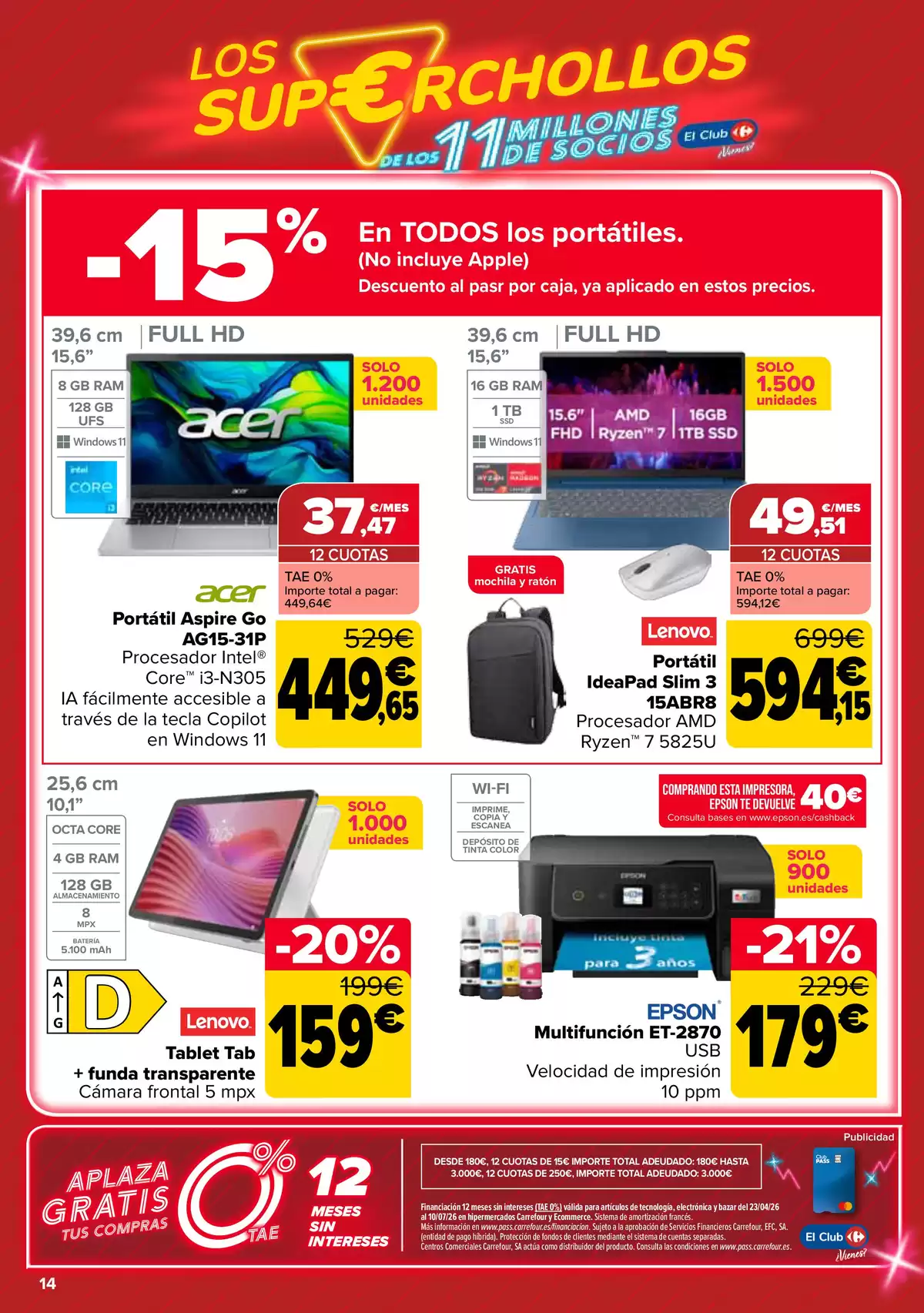 Offres Carrefour Espagne de 23 avril à 11 mai 2026 Offres Super Chollos - Carrefour - Espagne - 23 avril 2026 – 11 mai 2026 - Page 14