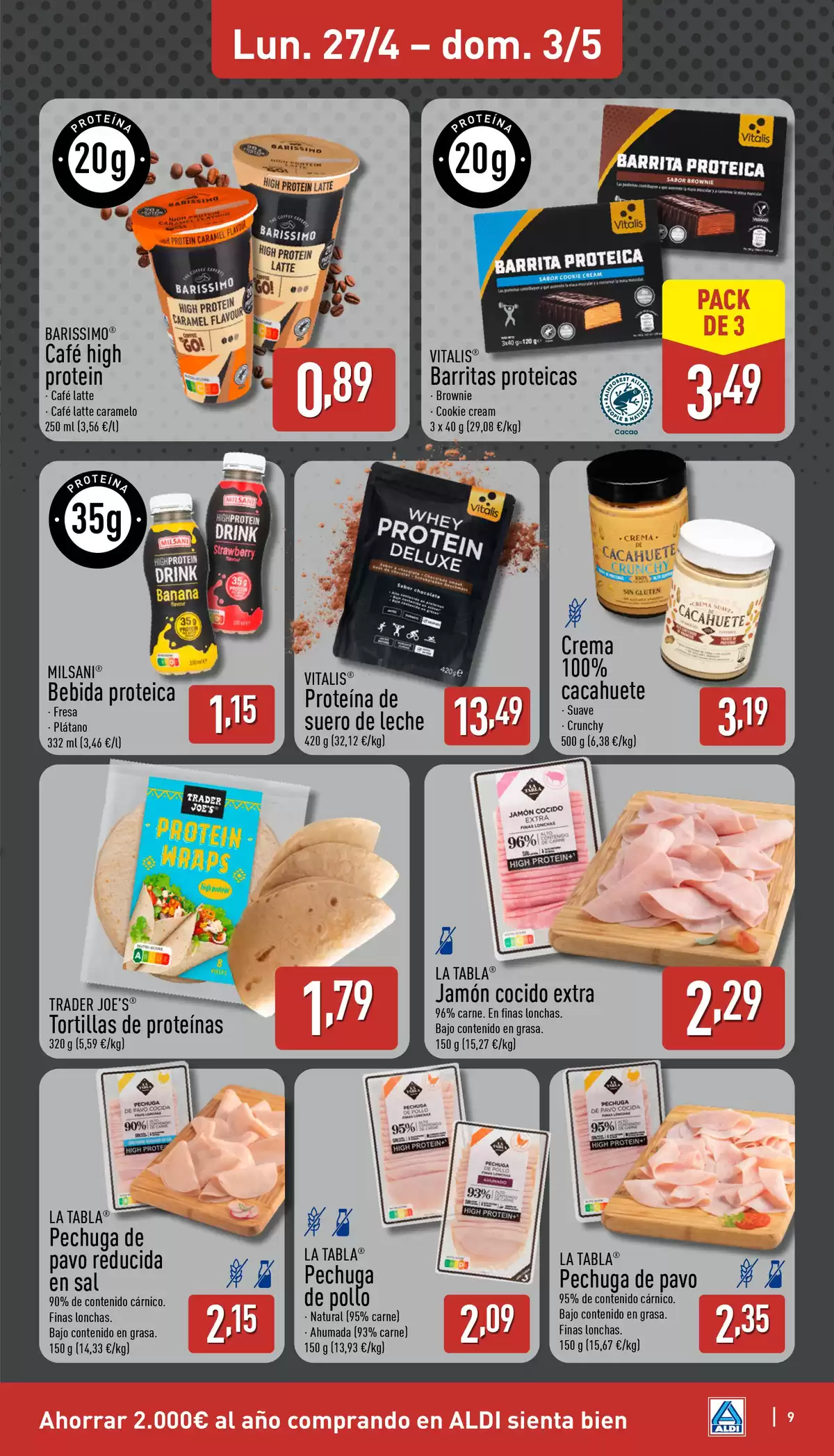 Offres ALDI Espagne de 27 avril à 3 mai 2026 Comme il coûte peu d'acheter bien ! - ALDI - Espagne - 27 avril 2026 – 3 mai 2026 - Page 9