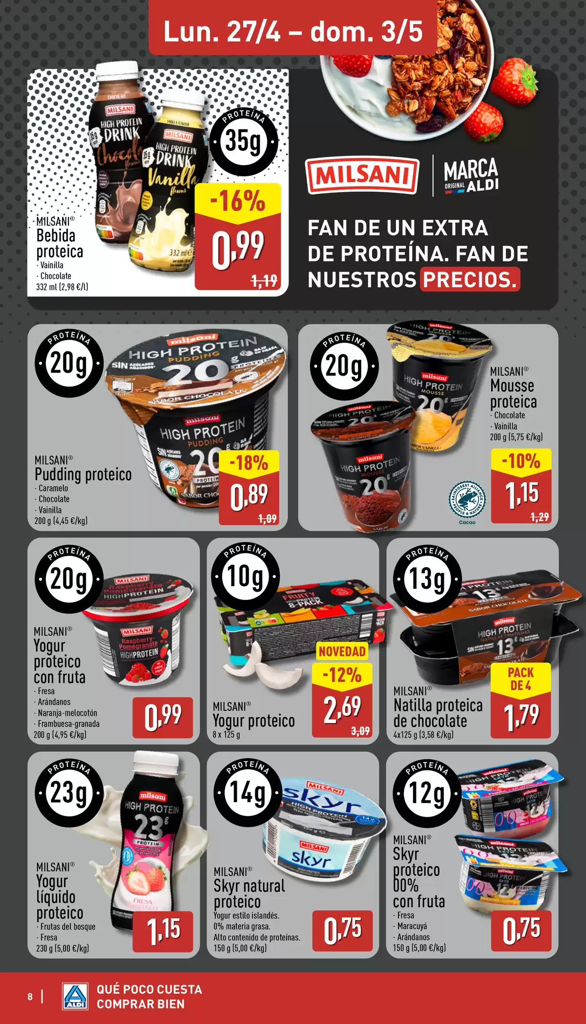 Offres ALDI Espagne de 27 avril à 3 mai 2026 Comme il coûte peu d'acheter bien ! - ALDI - Espagne - 27 avril 2026 – 3 mai 2026 - Page 8