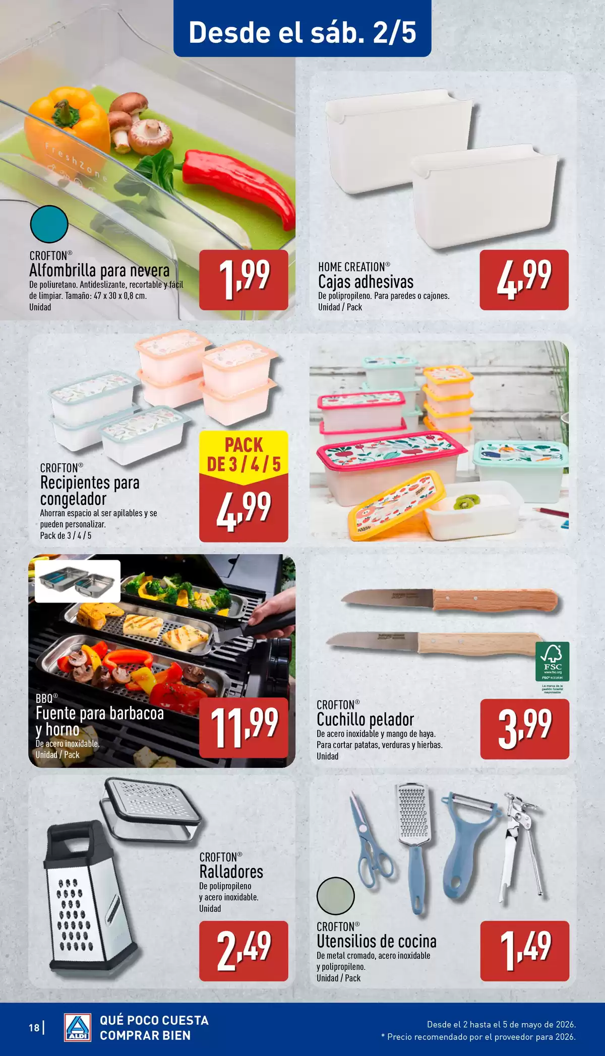 Offres ALDI Espagne de 27 avril à 3 mai 2026 Comme il coûte peu d'acheter bien ! - ALDI - Espagne - 27 avril 2026 – 3 mai 2026 - Page 18