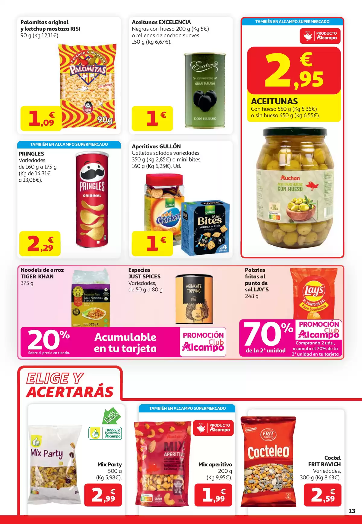 Ofertas de Alcampo Hipermercados España de 21 abril a 4 mayo 2026 Sales ganando - Alcampo - España - 21 abril 2026 – 4 mayo 2026 - Página 13