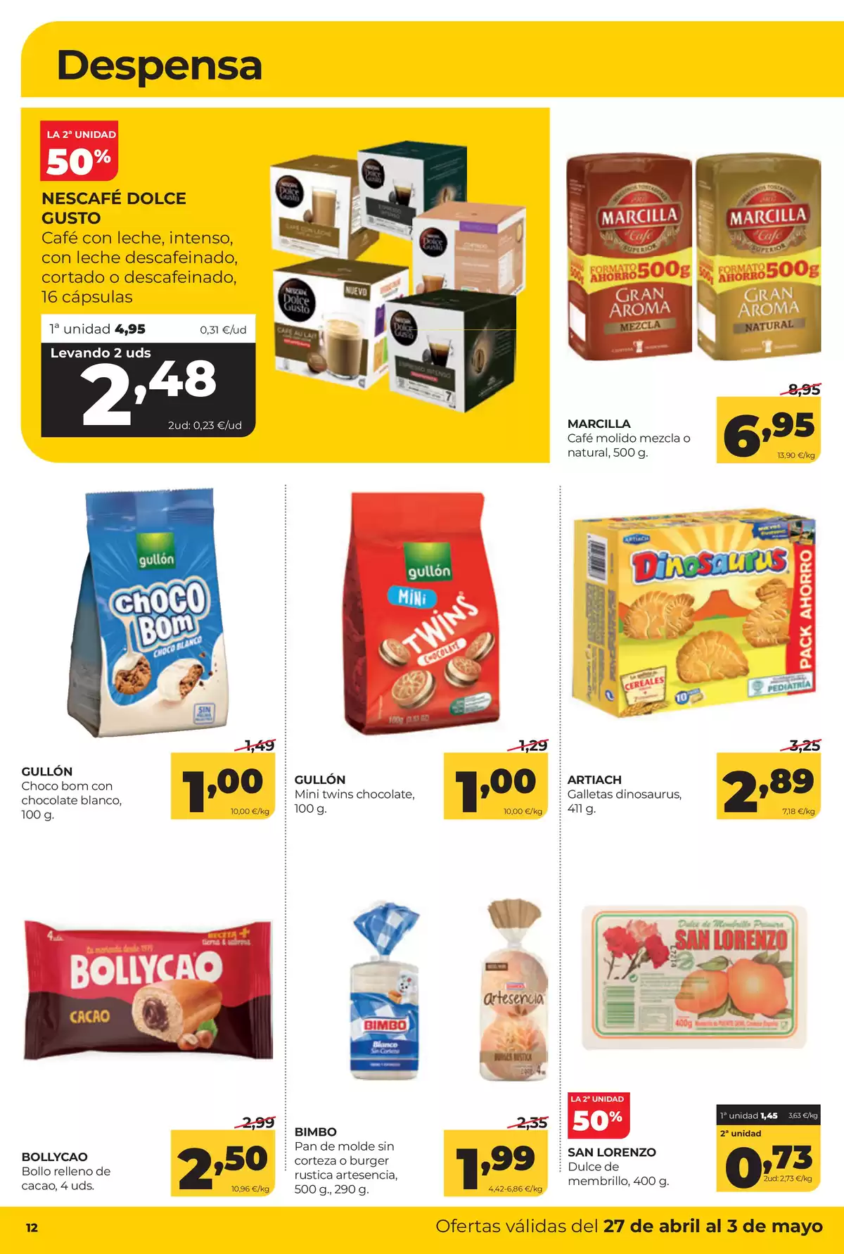 Ofertas de ‎Alimerka Supermercados‎ España de 27 abril a 3 mayo 2026 ofertas semanales - ‎Alimerka Supermercados‎ - España - 27 abril 2026 – 3 mayo 2026 - Página 12