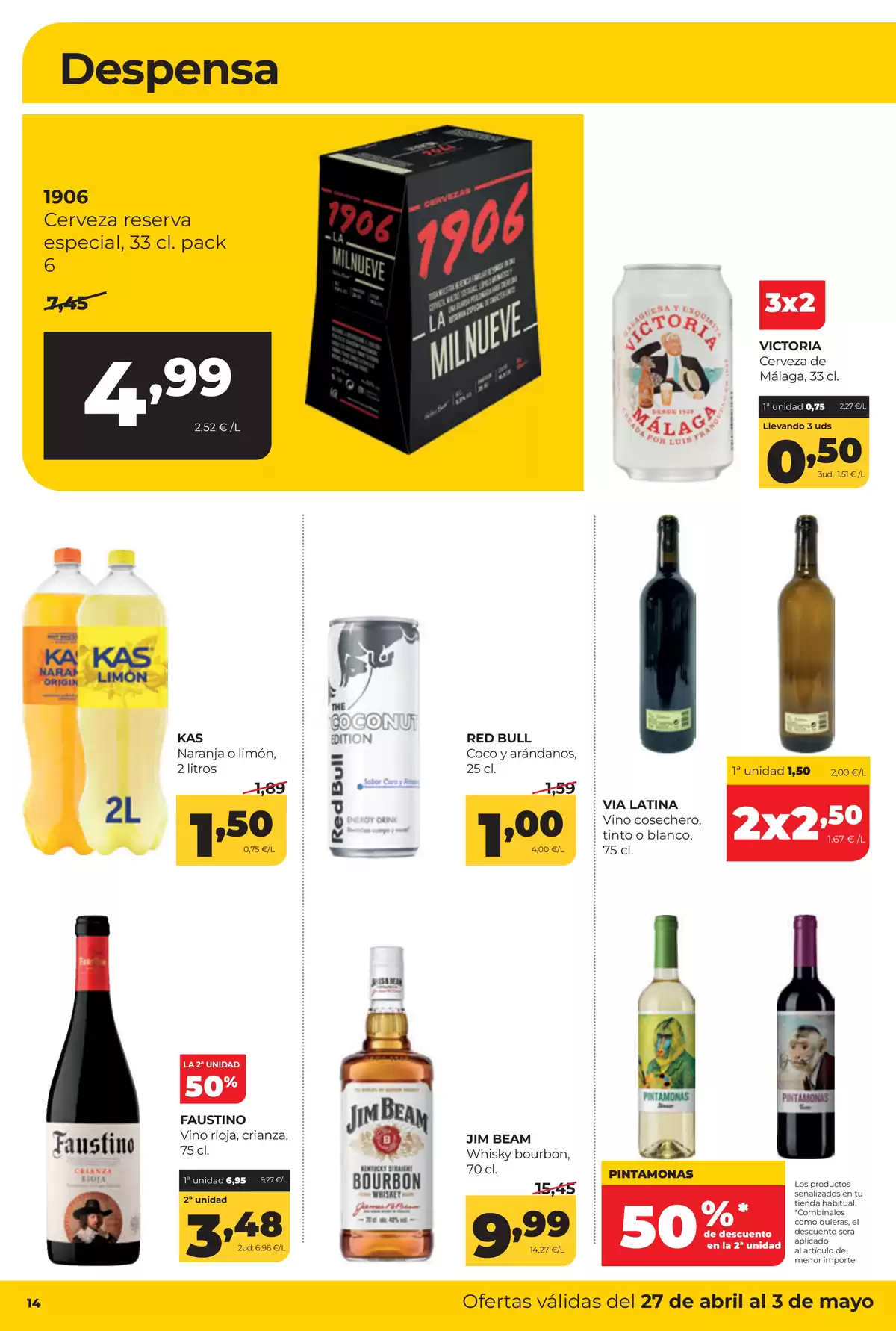 Ofertas de ‎Alimerka Supermercados‎ España de 27 abril a 3 mayo 2026 ofertas semanales - ‎Alimerka Supermercados‎ - España - 27 abril 2026 – 3 mayo 2026 - Página 14