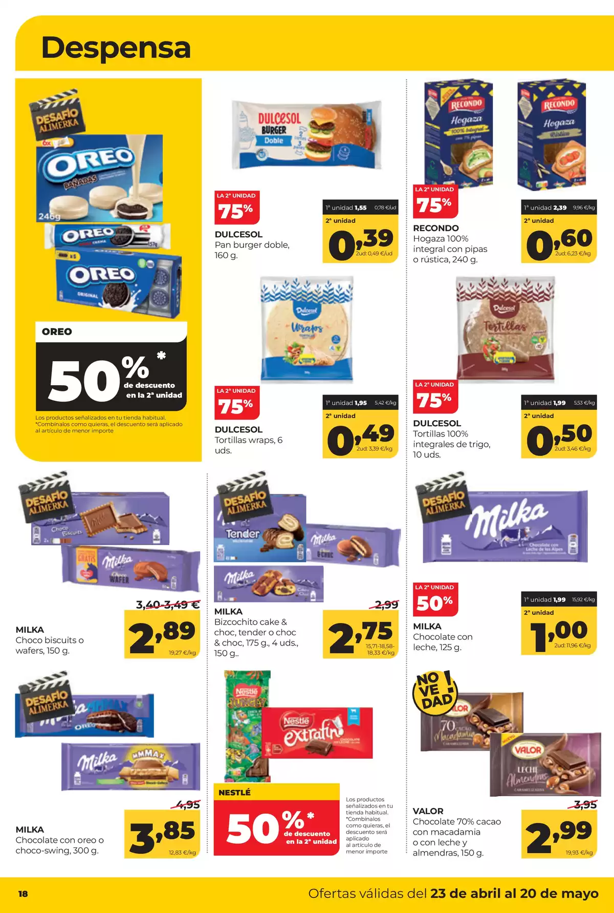 Offres ‎Supermarchés Alimerka‎ Espagne de 23 avril à 20 mai 2026 Catalogue d'offres mensuelles - ‎Supermarchés Alimerka‎ - Espagne - 23 avril 2026 – 20 mai 2026 - Page 20