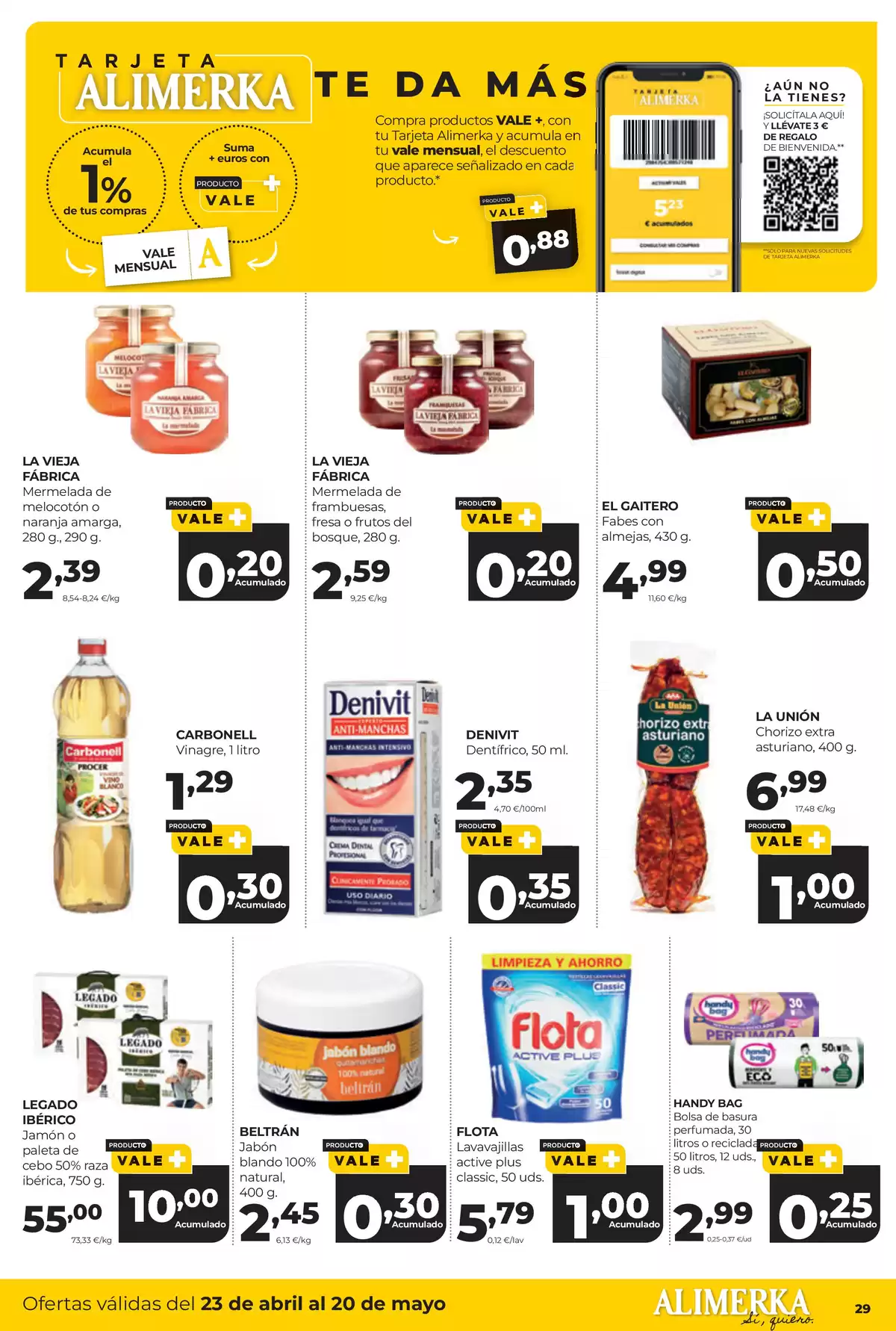 Offres ‎Supermarchés Alimerka‎ Espagne de 23 avril à 20 mai 2026 Catalogue d'offres mensuelles - ‎Supermarchés Alimerka‎ - Espagne - 23 avril 2026 – 20 mai 2026 - Page 35