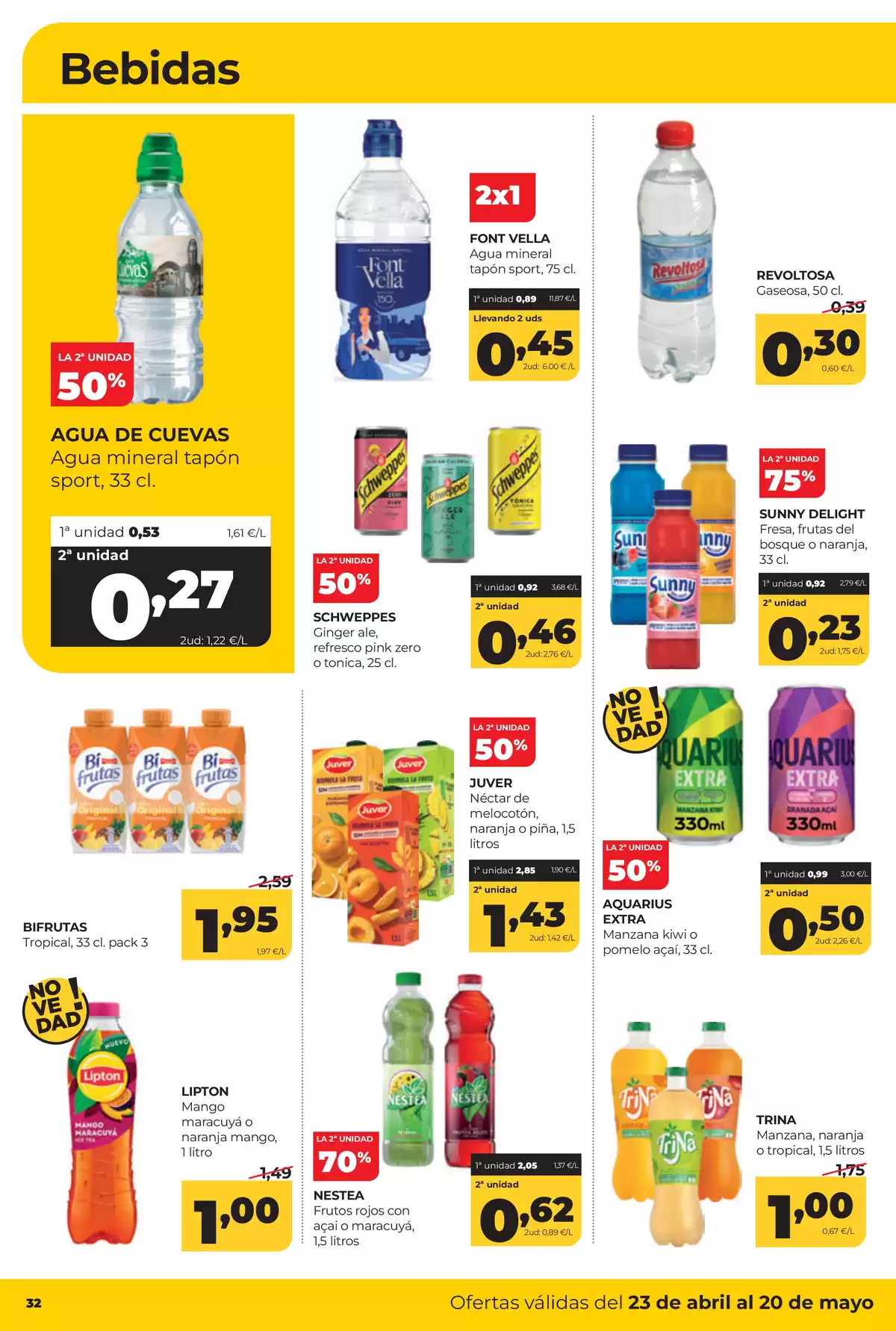 Offres ‎Supermarchés Alimerka‎ Espagne de 23 avril à 20 mai 2026 Catalogue d'offres mensuelles - ‎Supermarchés Alimerka‎ - Espagne - 23 avril 2026 – 20 mai 2026 - Page 32