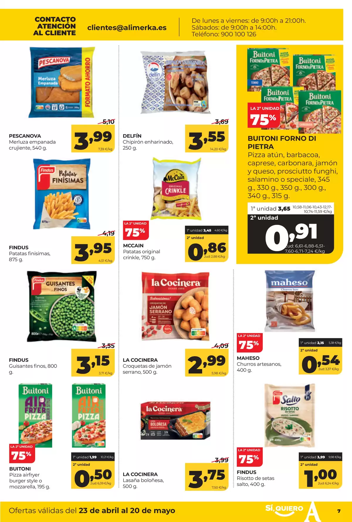 Offres ‎Supermarchés Alimerka‎ Espagne de 23 avril à 20 mai 2026 Catalogue d'offres mensuelles - ‎Supermarchés Alimerka‎ - Espagne - 23 avril 2026 – 20 mai 2026 - Page 7