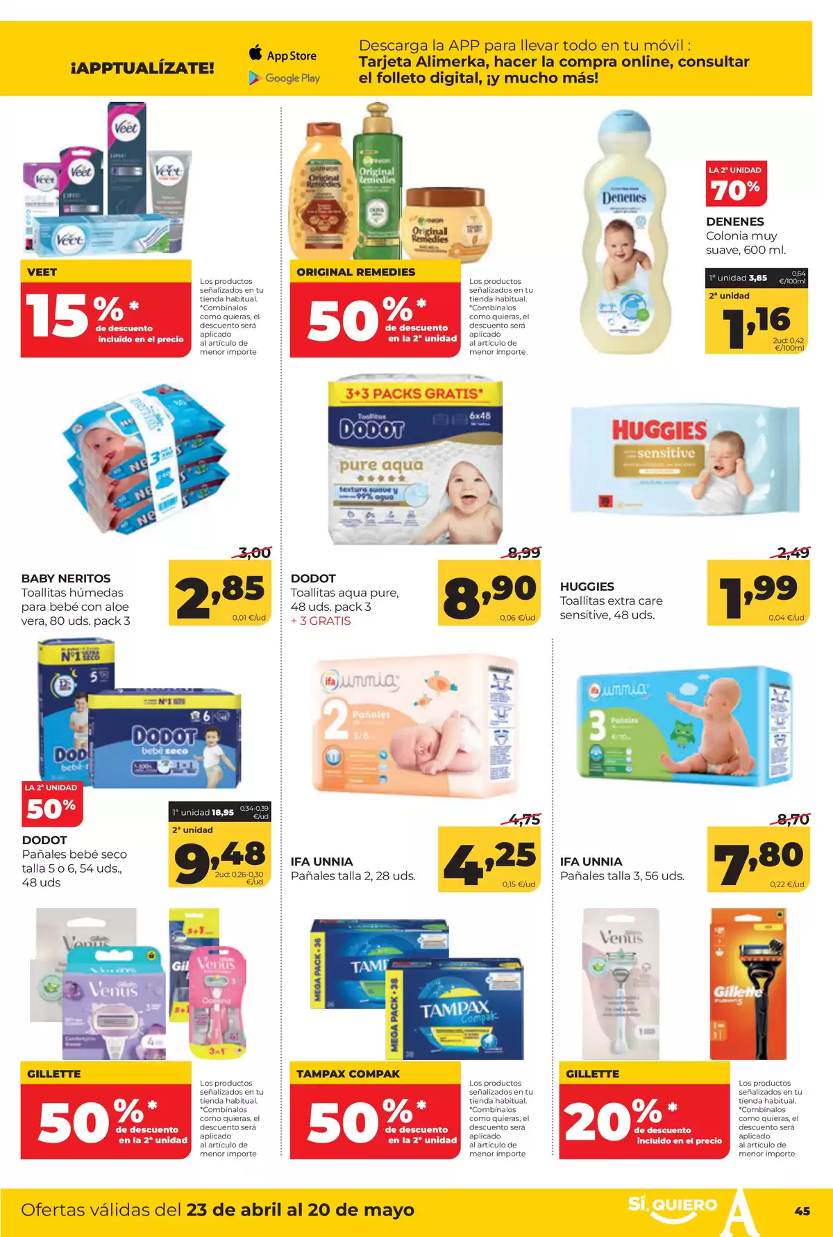 Offres ‎Supermarchés Alimerka‎ Espagne de 23 avril à 20 mai 2026 Catalogue d'offres mensuelles - ‎Supermarchés Alimerka‎ - Espagne - 23 avril 2026 – 20 mai 2026 - Page 47