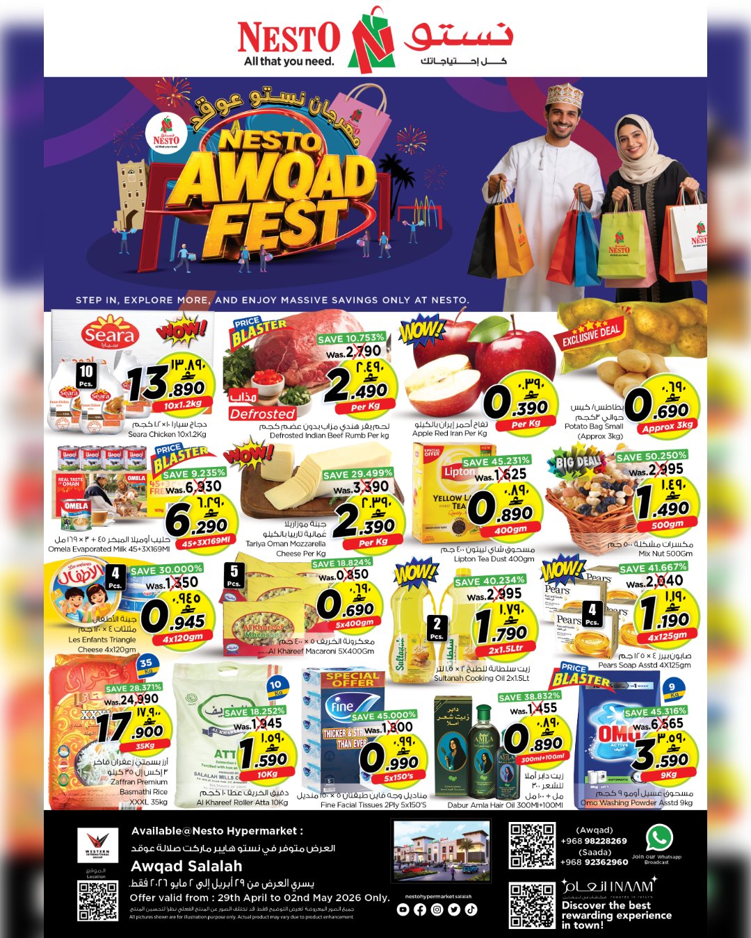 Nesto offers in Salalah from 29 April to 2 May 2026 Nesto Oqod Festival - Page 1