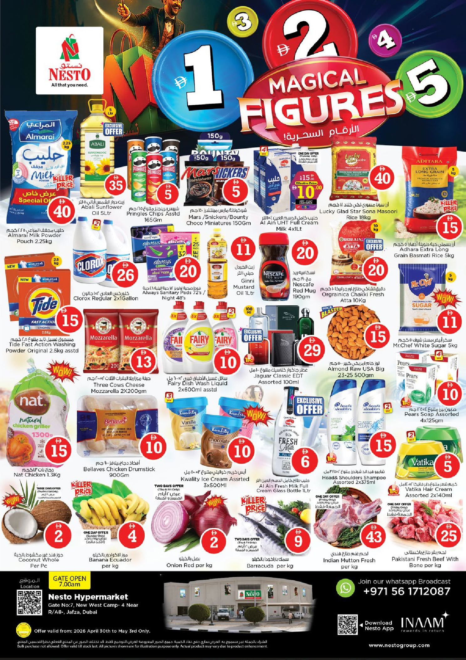 Nesto offers in Jafza from 30 April to 3 May 2026 Magic Numbers Deals - Page 1