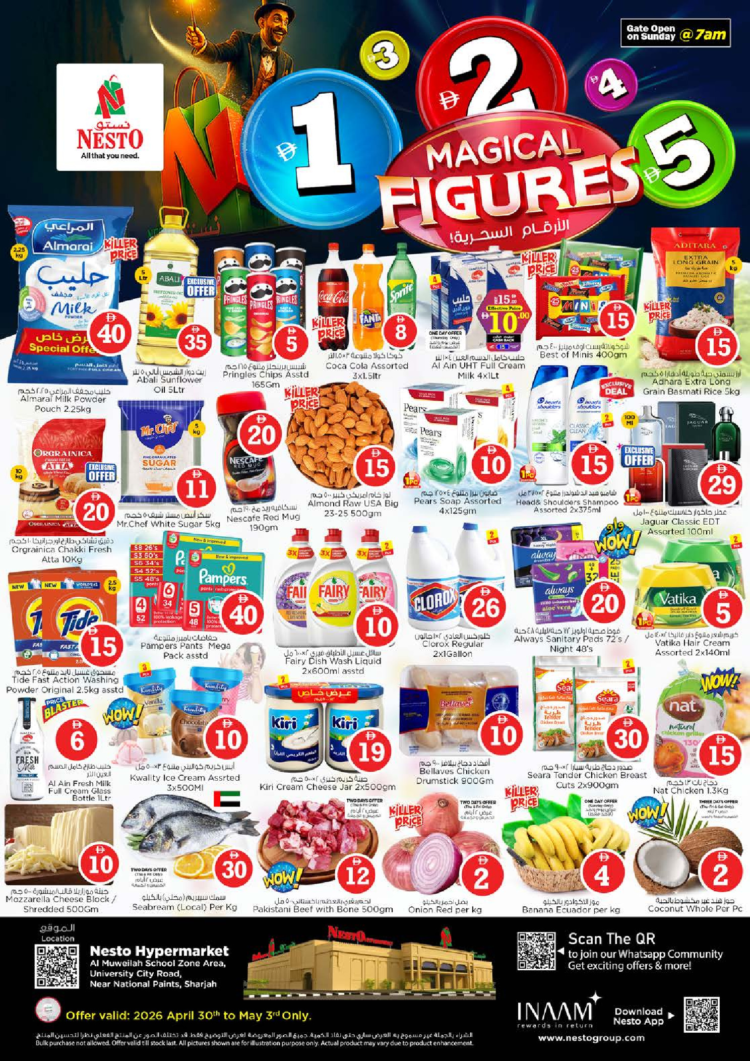 Nesto offers in Muwaileh from 30 April to 3 May 2026 Magic Numbers Deals - Page 1