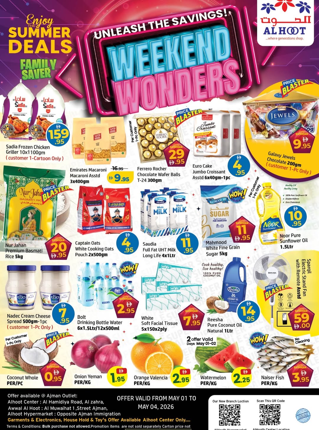 Al Hooth Center offers in Ajman from 1 to 4 May 2026 Weekend Deals - Page 1