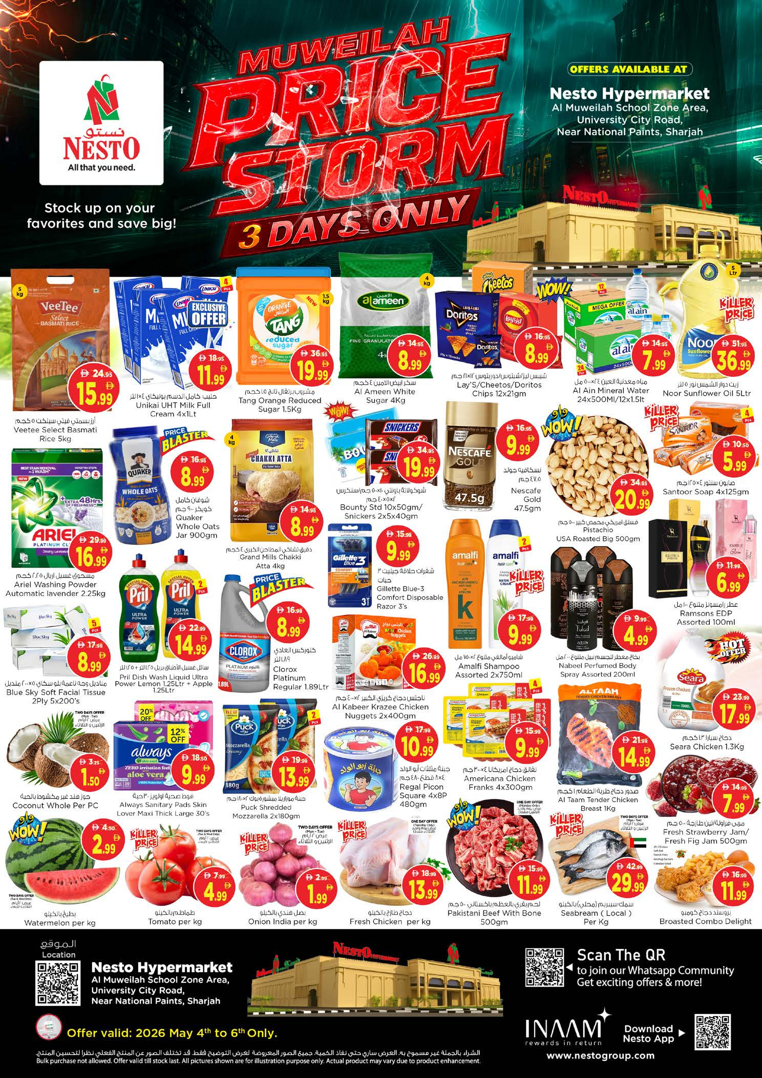 Nesto offers in Muwaileh from 4 to 6 May 2026 PRICE STORM OFFER - Page 1