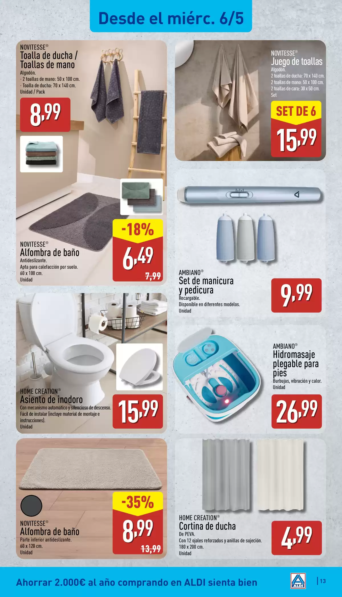 Offres ALDI Espagne de 4 à 10 mai 2026 Comme il coûte peu d'acheter bien ! - ALDI - Espagne - 4 mai 2026 – 10 mai 2026 - Page 13