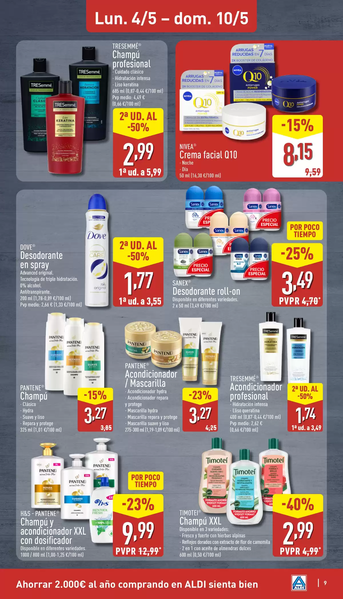 Offres ALDI Espagne de 4 à 10 mai 2026 Comme il coûte peu d'acheter bien ! - ALDI - Espagne - 4 mai 2026 – 10 mai 2026 - Page 9