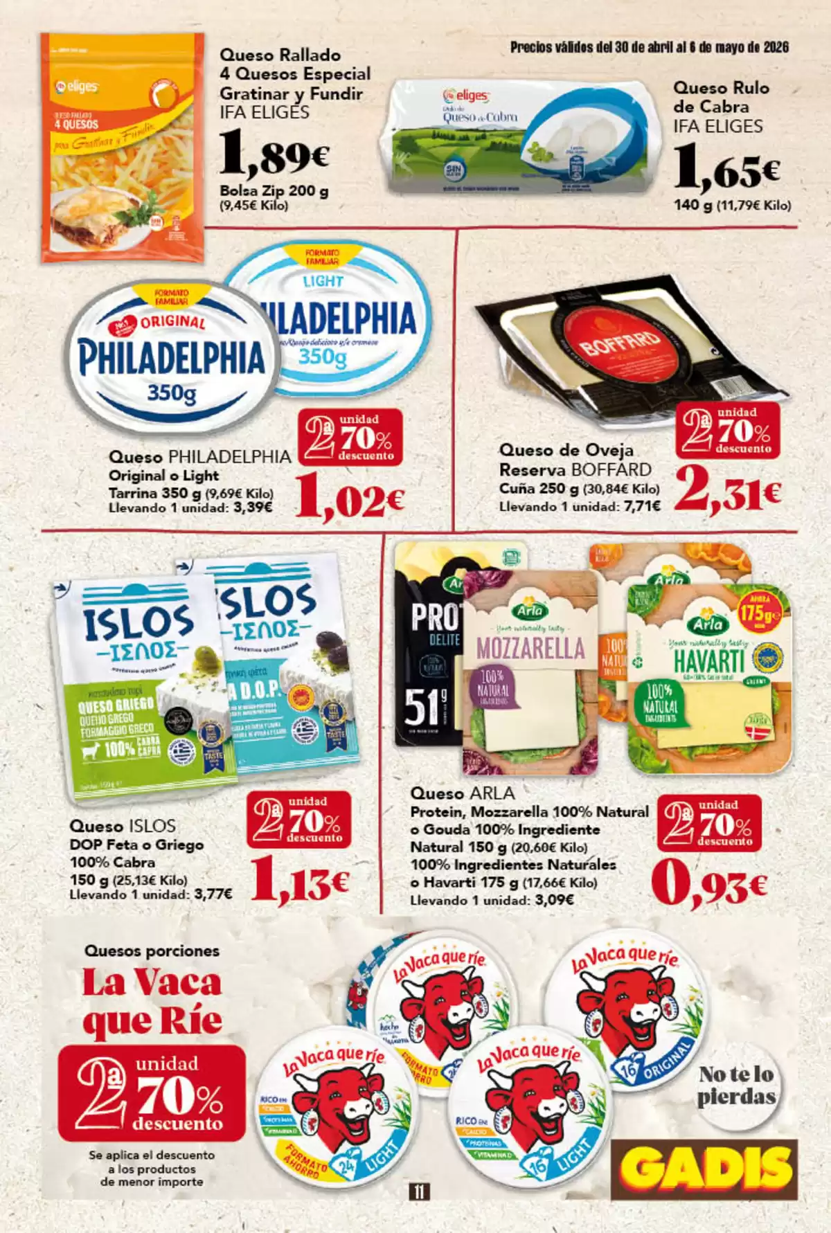 Offres GADIS Espagne de 30 avril à 6 mai 2026 Nouveaux prix - GADIS - Espagne - 30 avril 2026 – 6 mai 2026 - Page 11