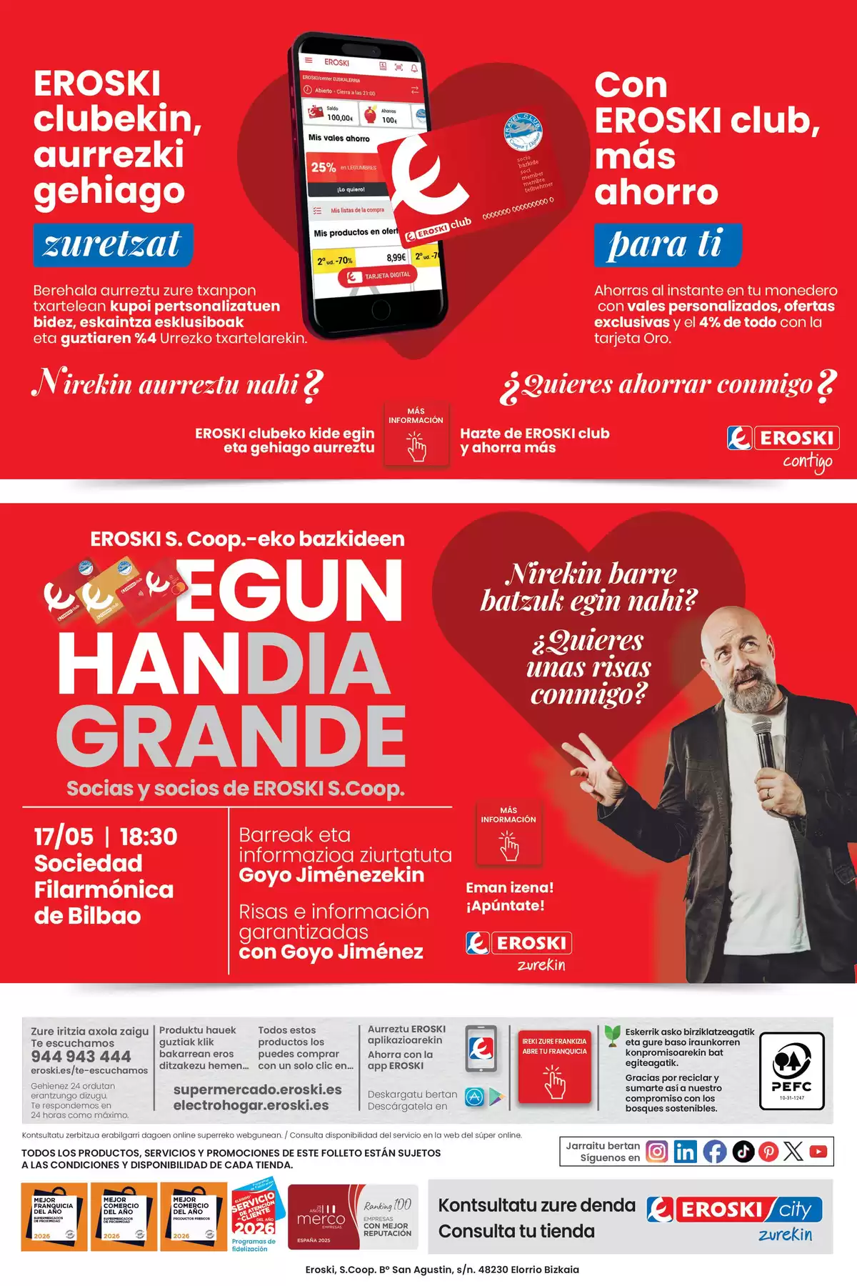 Offres Eroski Supermarché Espagne de 30 avril à 13 mai 2026 offres Nirekin aurreztu nahi ? EROSKI CITY - Eroski - Espagne - 30 avril 2026 – 13 mai 2026 - Page 12