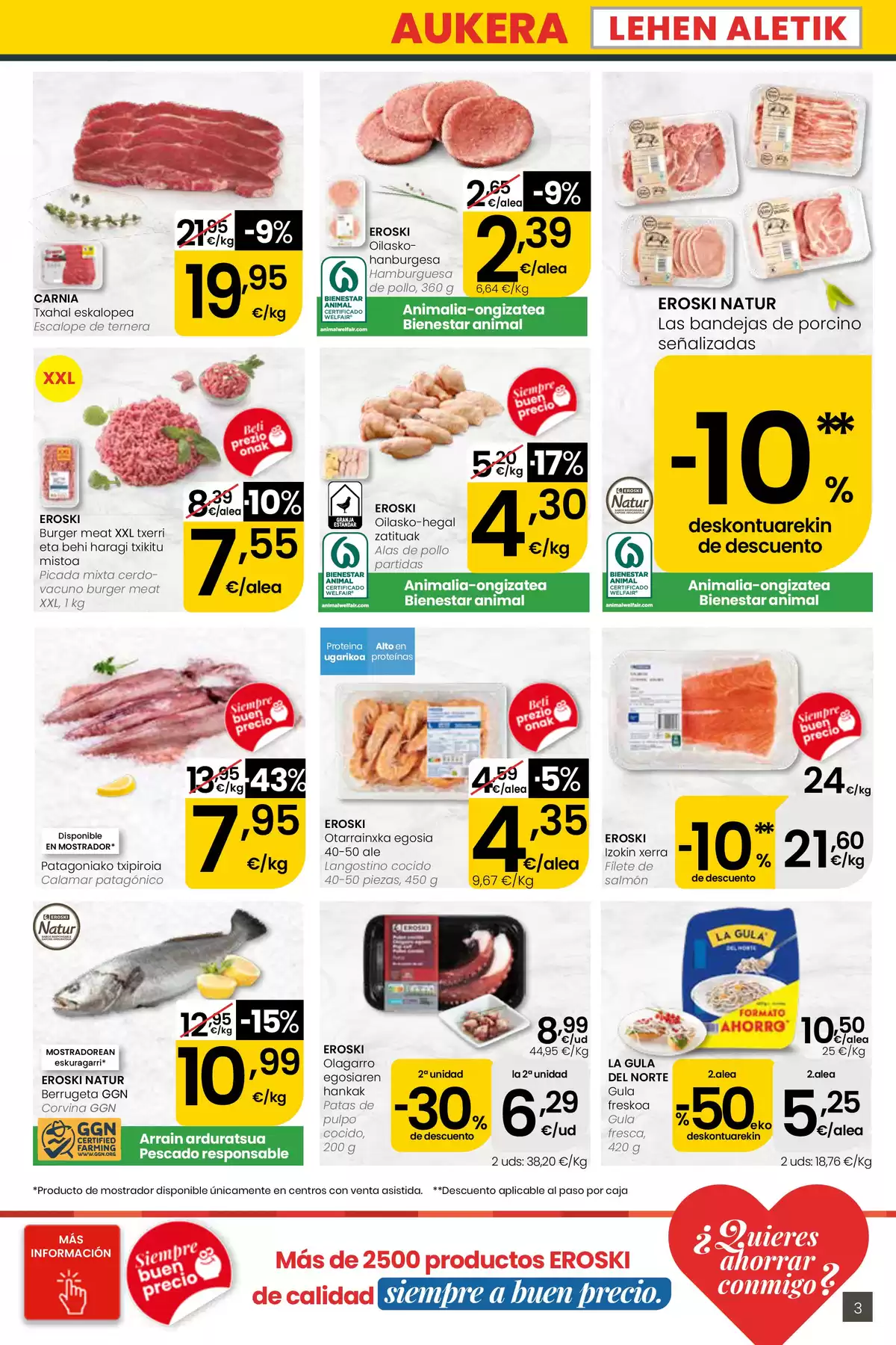 Offres Eroski Supermarché Espagne de 30 avril à 13 mai 2026 offres Nirekin aurreztu nahi ? EROSKI CITY - Eroski - Espagne - 30 avril 2026 – 13 mai 2026 - Page 3