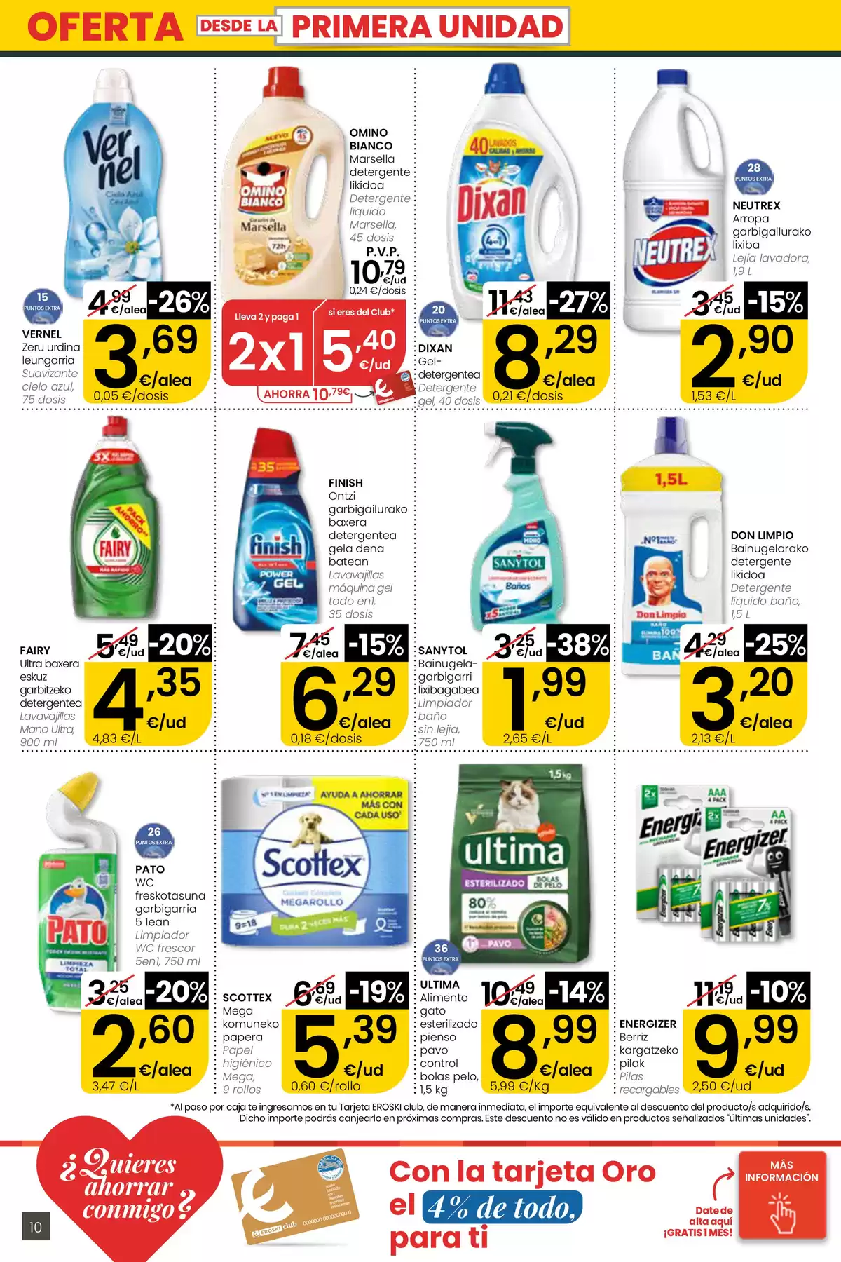 Offres Eroski Supermarché Espagne de 30 avril à 13 mai 2026 offres Nirekin aurreztu nahi ? EROSKI CITY - Eroski - Espagne - 30 avril 2026 – 13 mai 2026 - Page 10