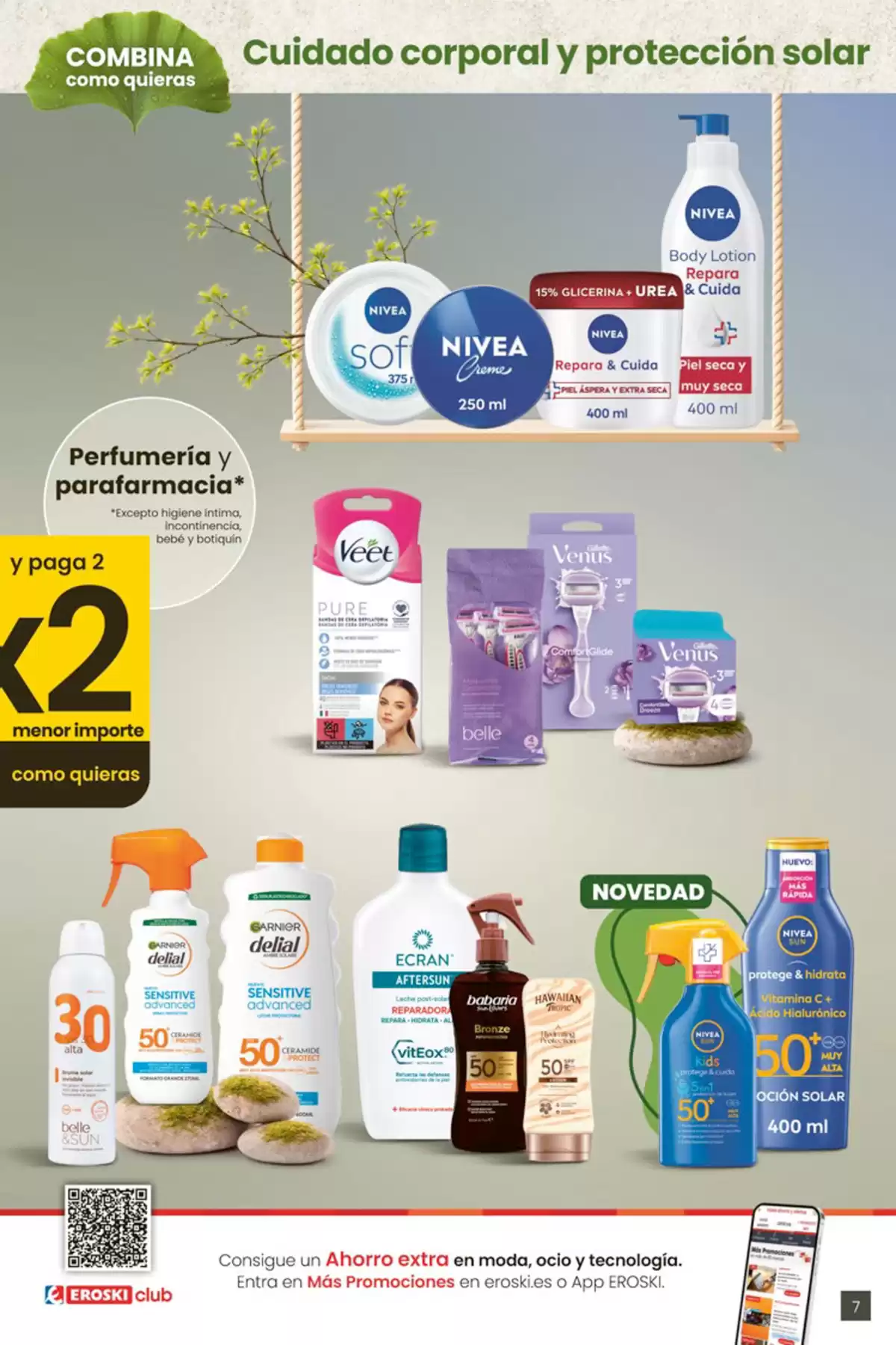 Offres Eroski Hypermarchés Espagne de 30 avril à 13 mai 2026 Offres 3x2 Dans TOUTE la parfumerie et parapharmacie - Eroski - Espagne - 30 avril 2026 – 13 mai 2026 - Page 7