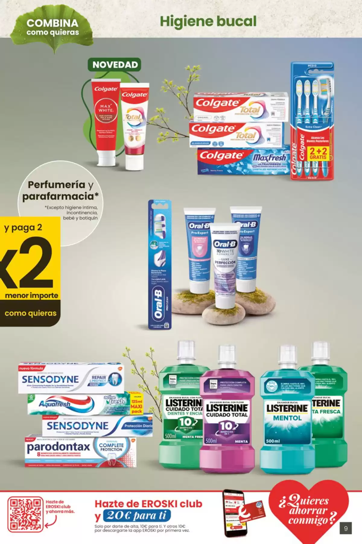 Offres Eroski Hypermarchés Espagne de 30 avril à 13 mai 2026 Offres 3x2 Dans TOUTE la parfumerie et parapharmacie - Eroski - Espagne - 30 avril 2026 – 13 mai 2026 - Page 9