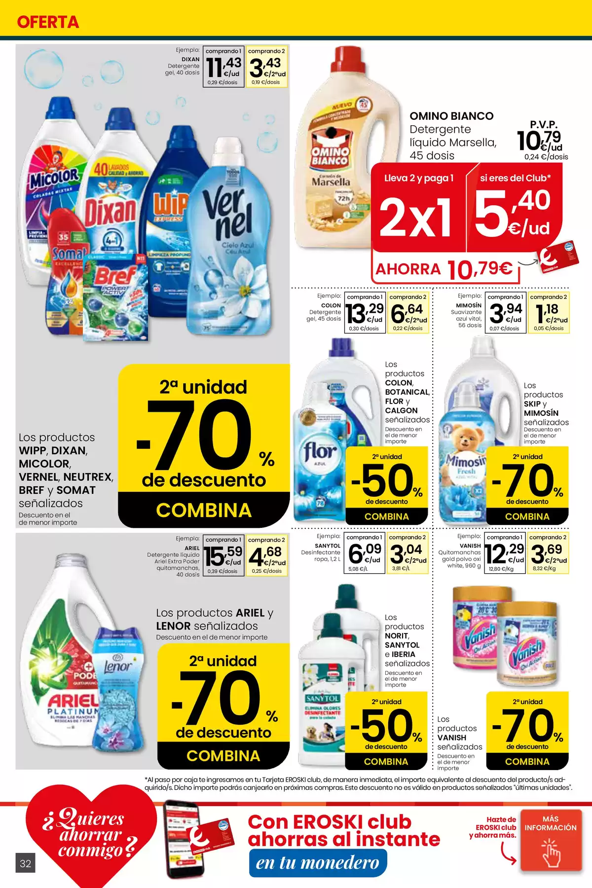 Offres Eroski Espagne de 30 avril à 13 mai 2026 Voulez-vous économiser avec moi ? - Eroski - Espagne - 30 avril 2026 – 13 mai 2026 - Page 32