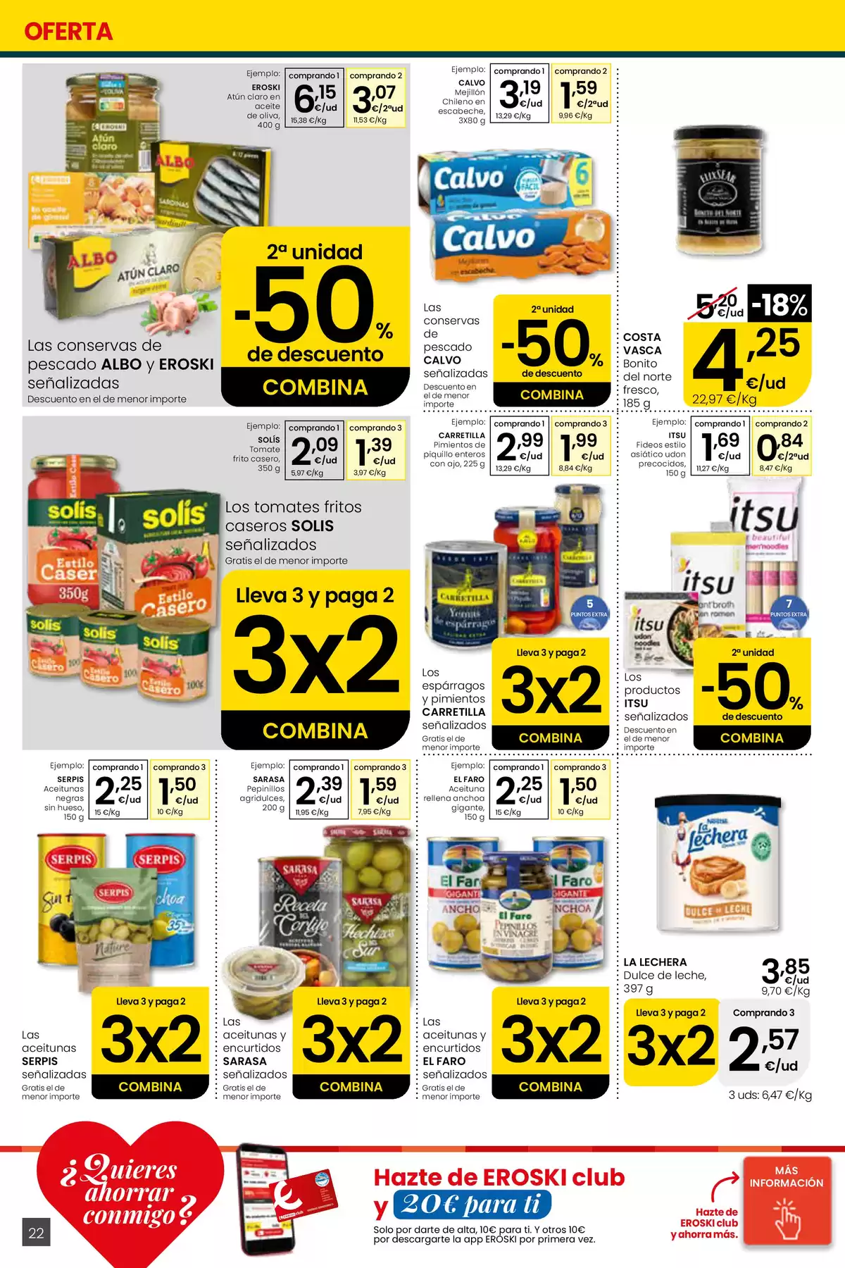 Offres Eroski Espagne de 30 avril à 13 mai 2026 Voulez-vous économiser avec moi ? - Eroski - Espagne - 30 avril 2026 – 13 mai 2026 - Page 22
