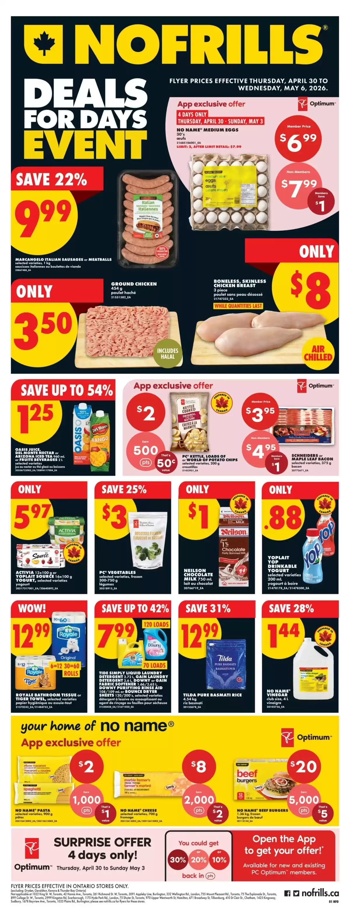Ofertas de No Frills Canadá de 29 abril a 13 mayo 2026 OFERTAS PARA EVENTOS DE DÍAS - No Frills - Canadá - 29 abril 2026 – 13 mayo 2026 - Página 2