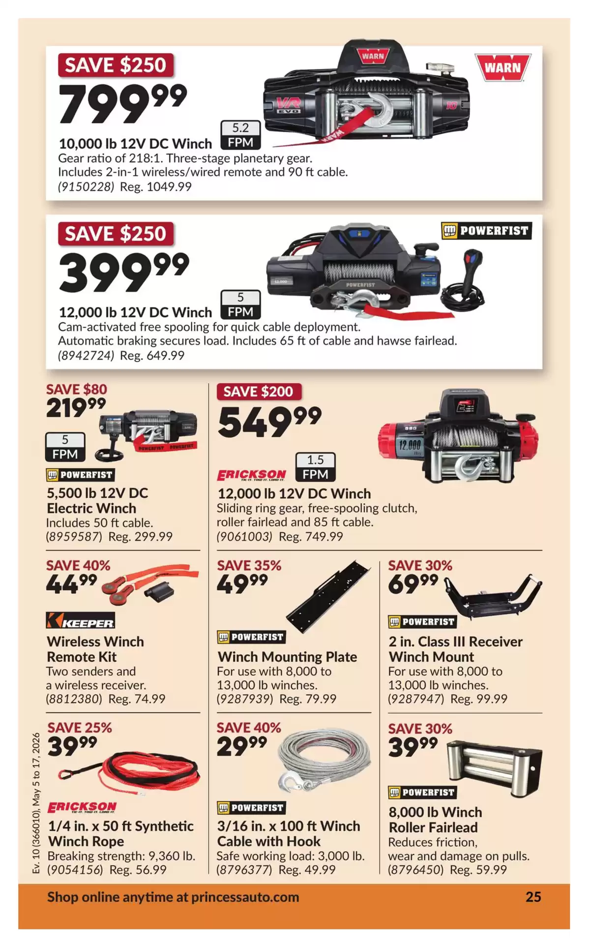 Ofertas de Princess Auto Canadá de 5 a 17 mayo 2026 Descuentos y promociones - Princess Auto - Canadá - 5 mayo 2026 – 17 mayo 2026 - Página 31