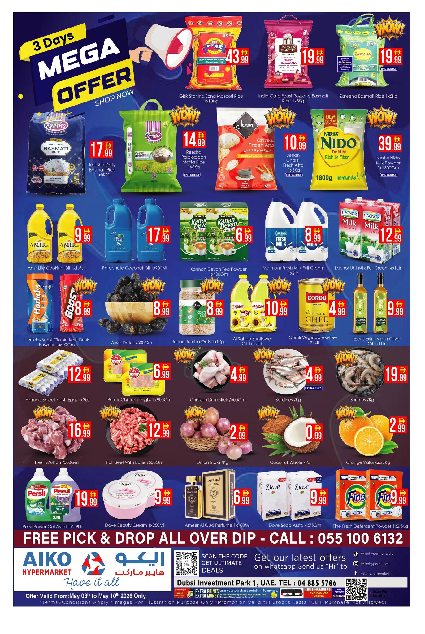 Ofertas de Hipermercado AIKO Dubai de 8 a 10 mayo 2026 Mega ofertas - Página 1