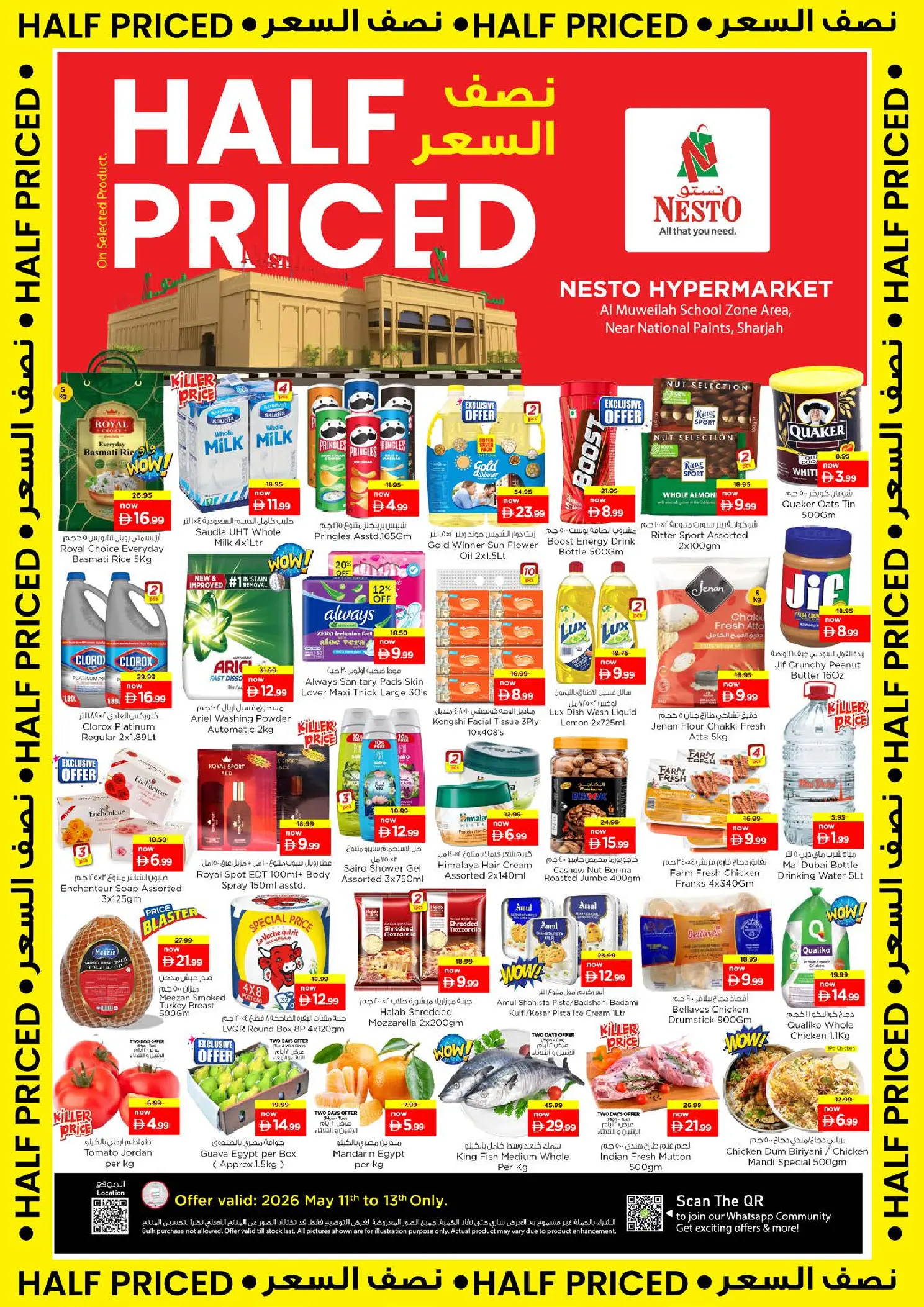 Nesto offers in Sharjah from 11 to 13 May 2026 HALF PRICED - Page 1