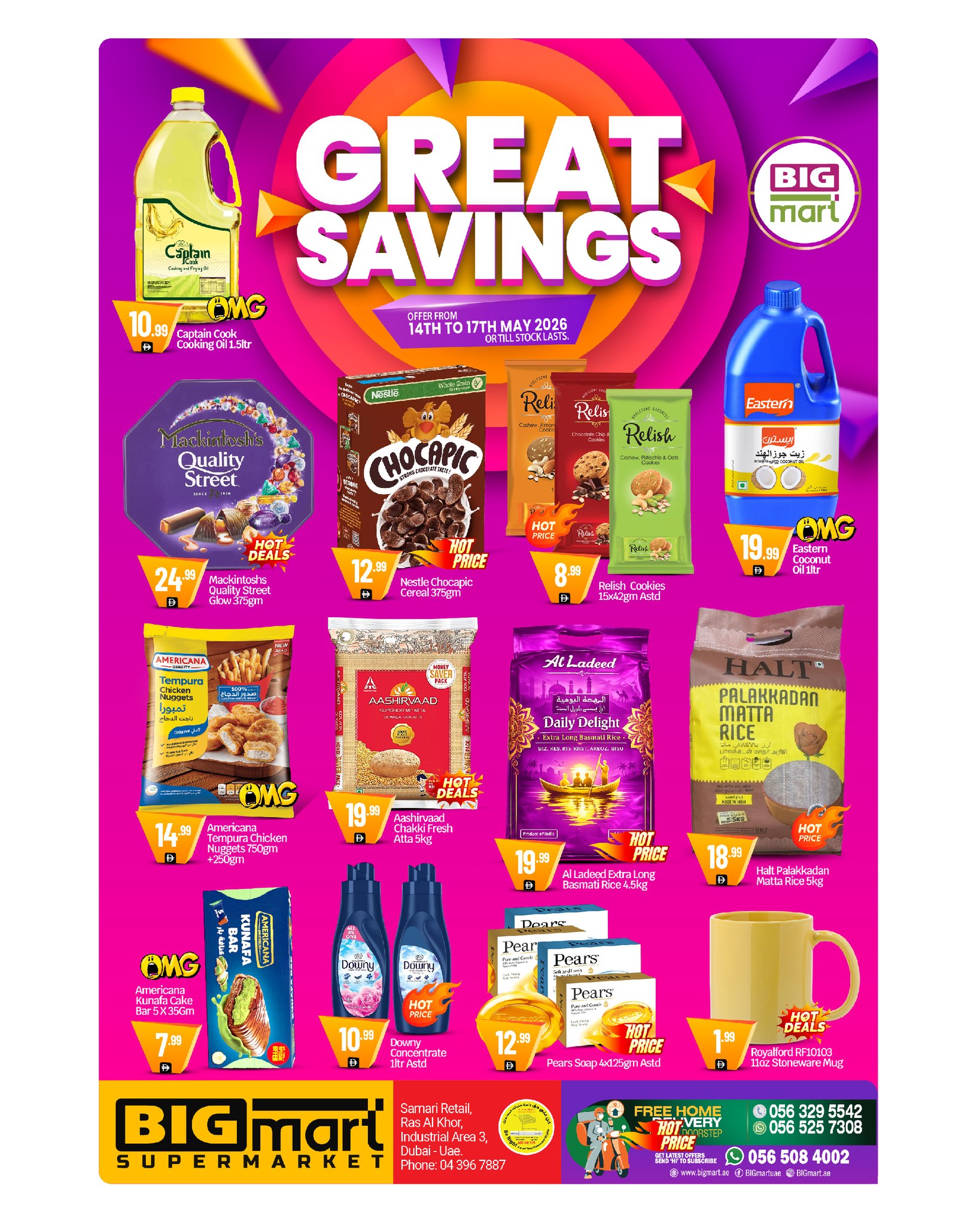 BIGmart offers in Ras Al Khor from 14 to 17 May 2026 Great savings - Page 1
