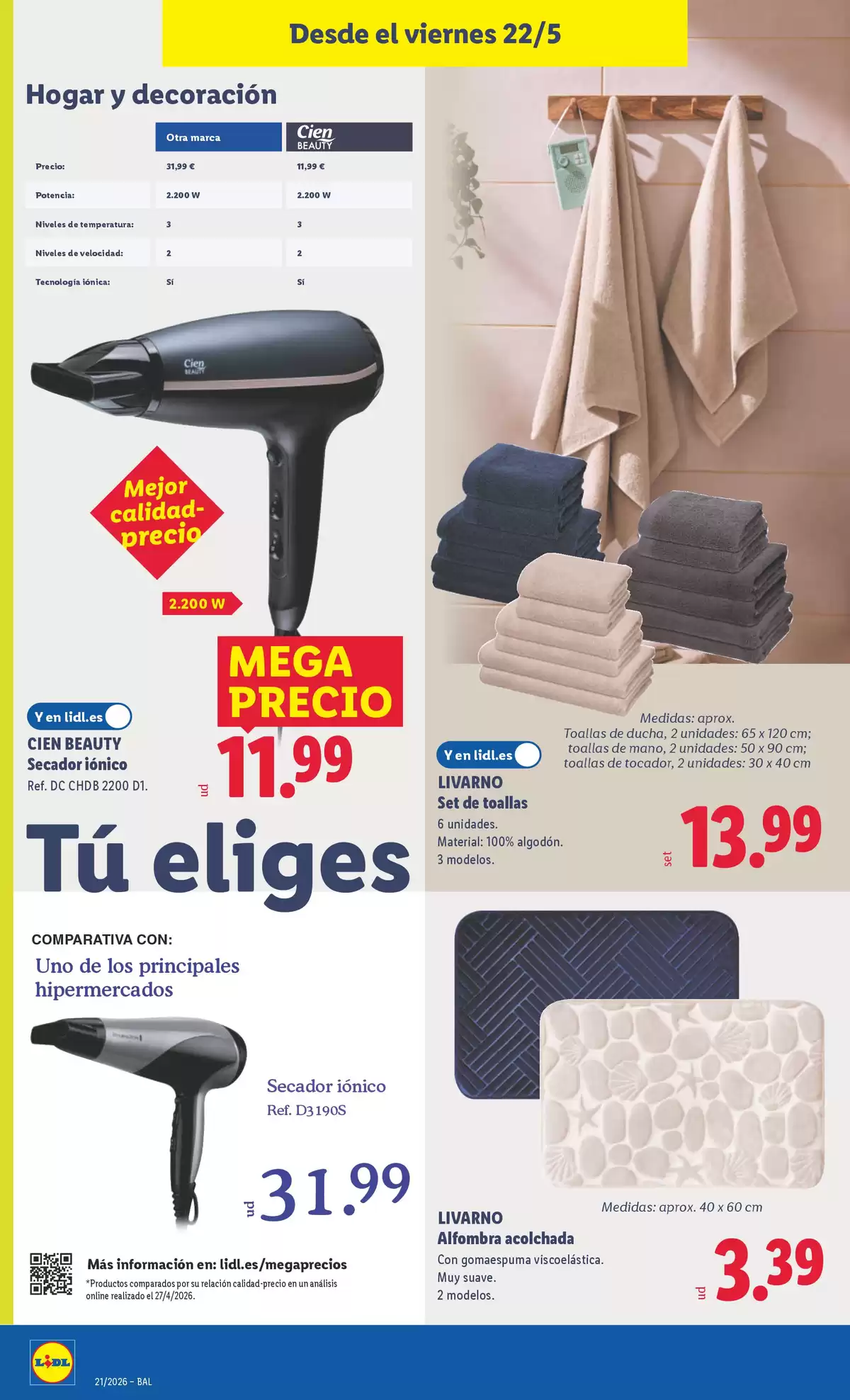 Offres Lidl Espagne de 18 à 24 mai 2026 Offres du bazar - Lidl - Espagne - 18 mai 2026 – 24 mai 2026 - Page 26